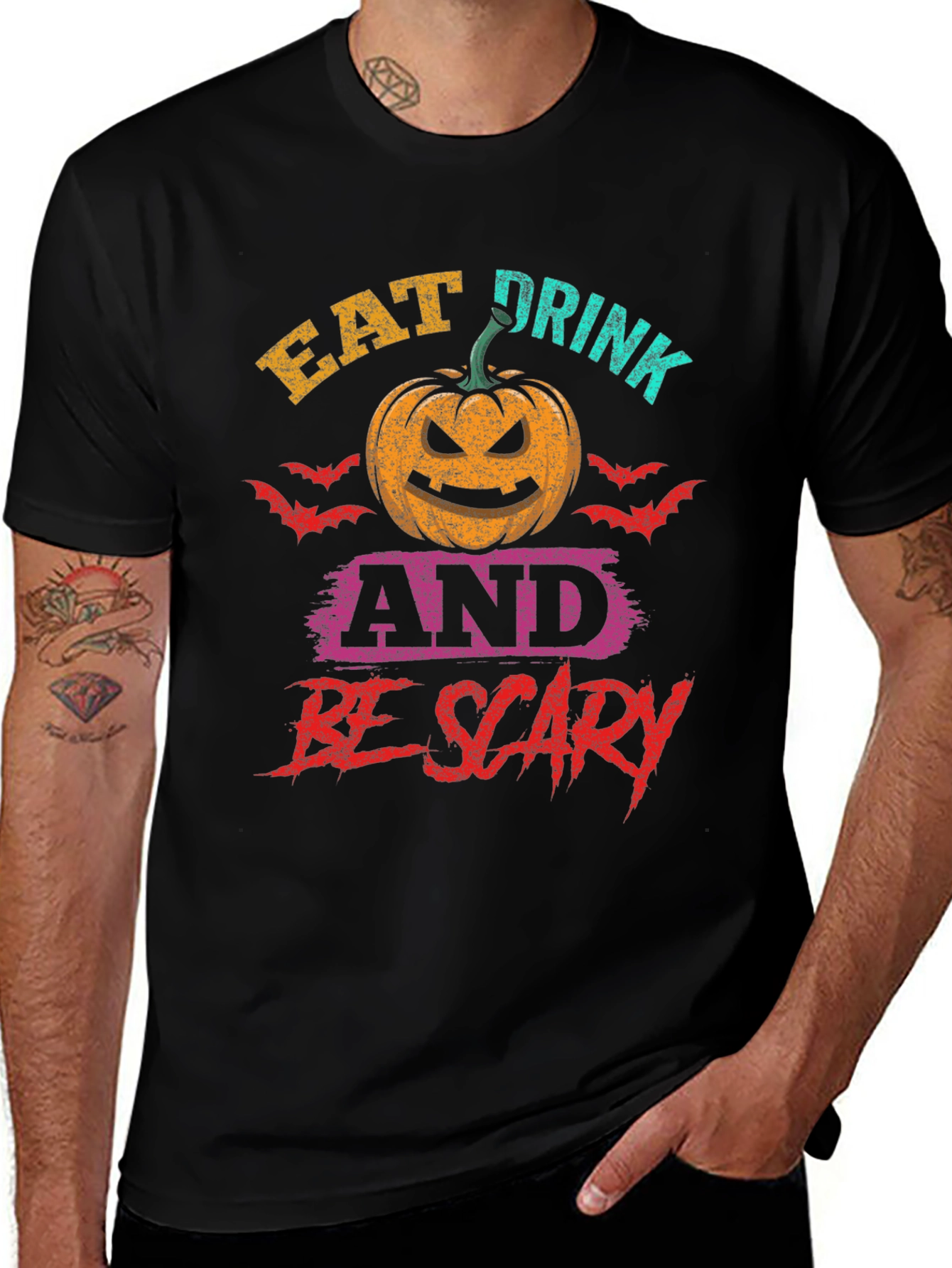 Eat Drink And Be Scary Halloween T-Shirt