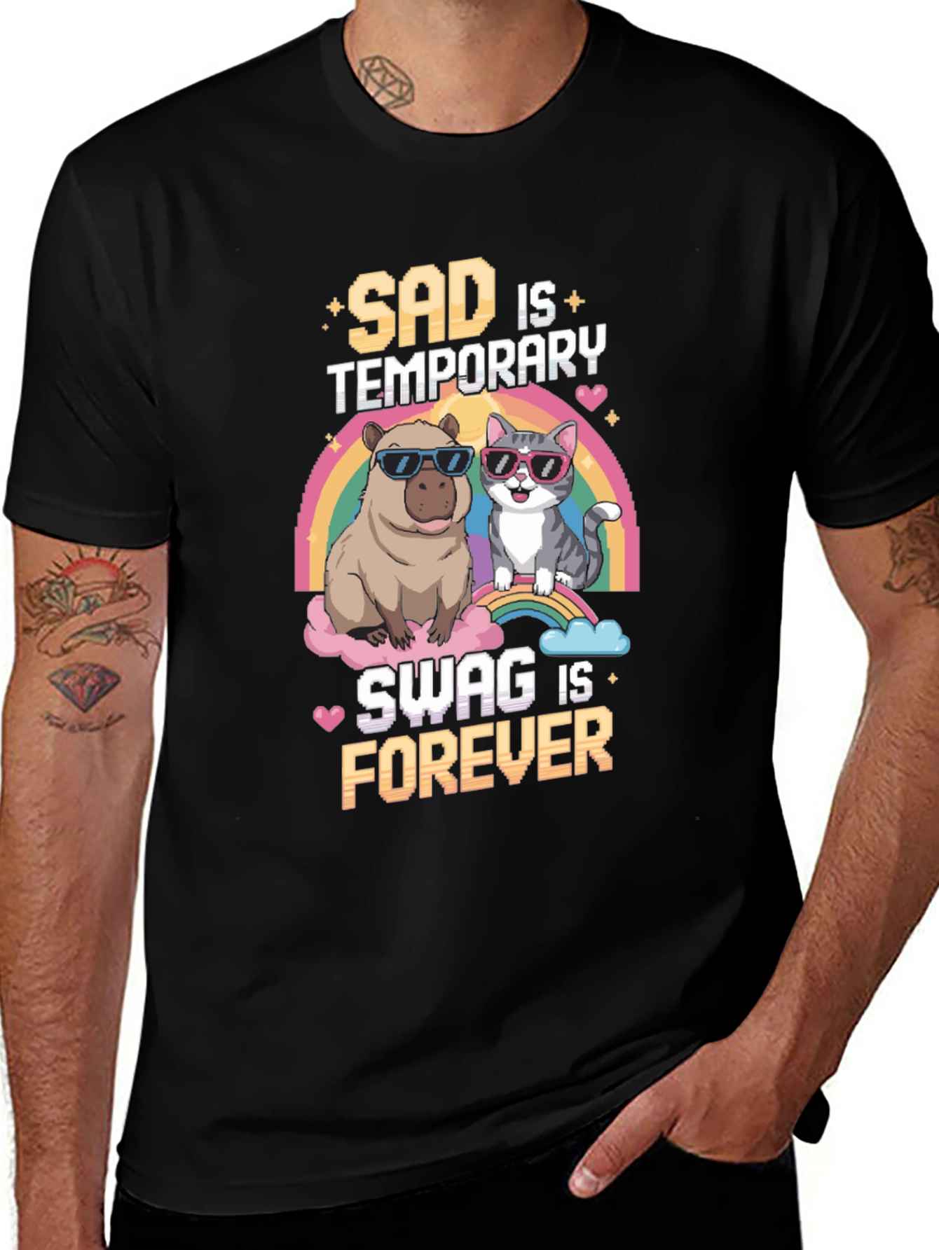Sad is Temporary Swag is Forever T-Shirt