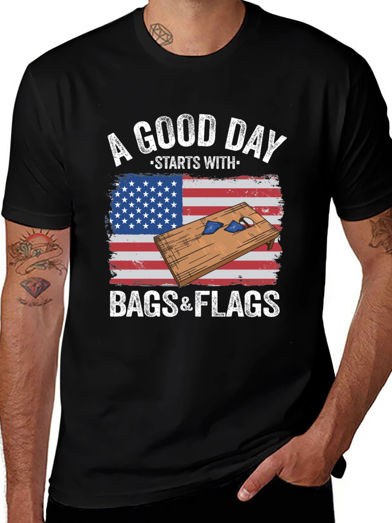 Variant 4 of Bags and Flags T-Shirt