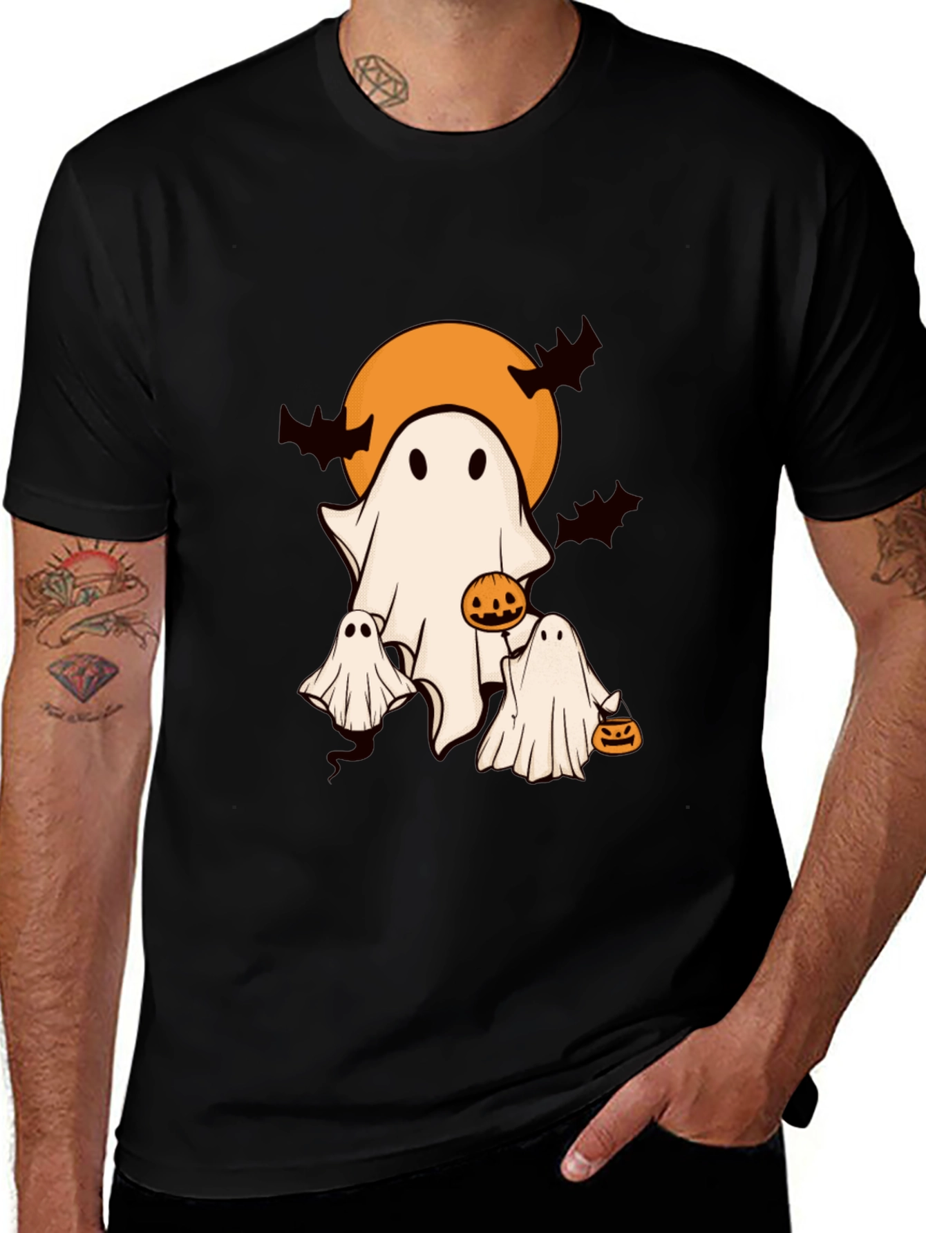 Variant 29 of Halloween Ghost Family T-Shirt - Spooky Season Style