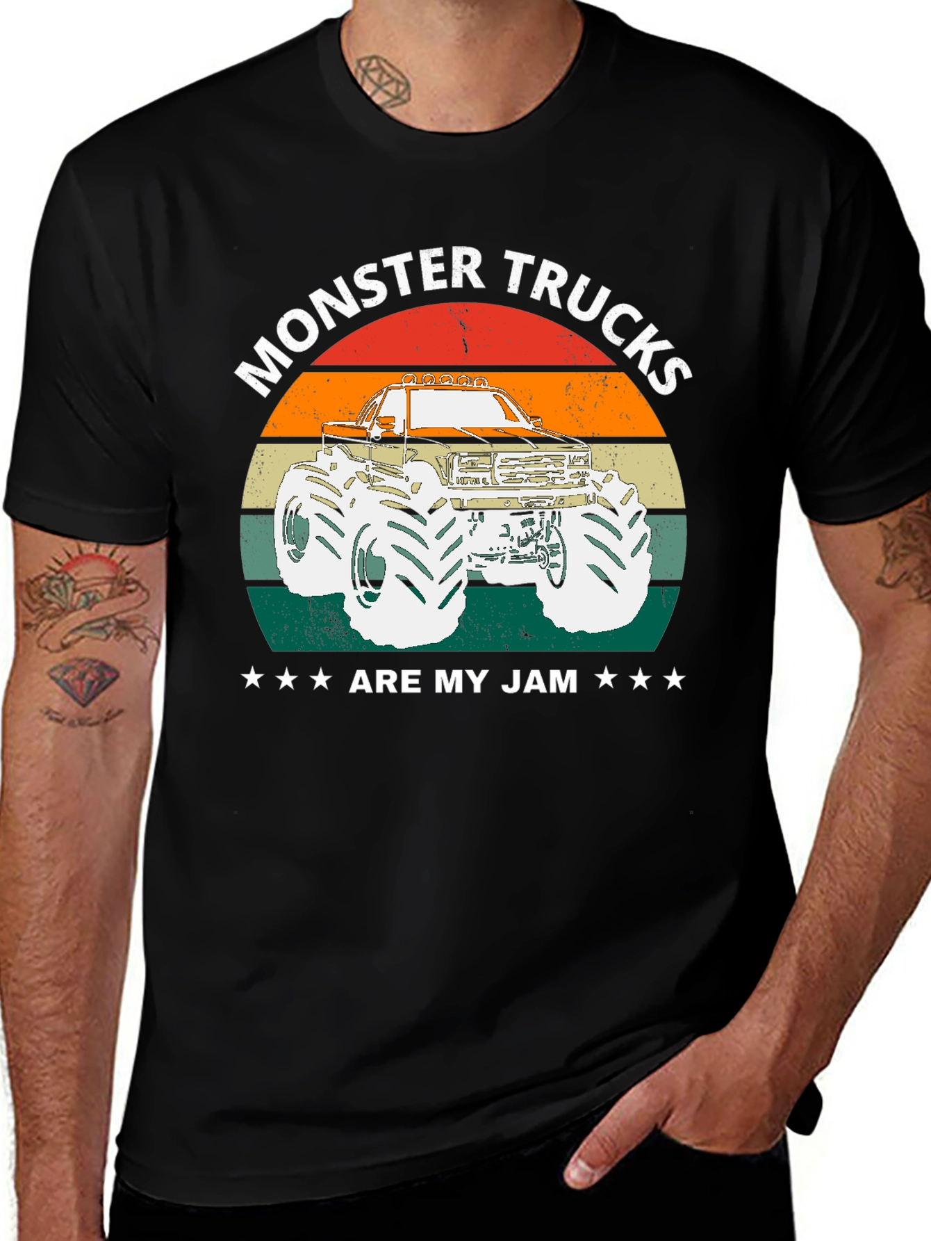 Variant 3 of Monster Trucks Are My Jam Graphic Tee