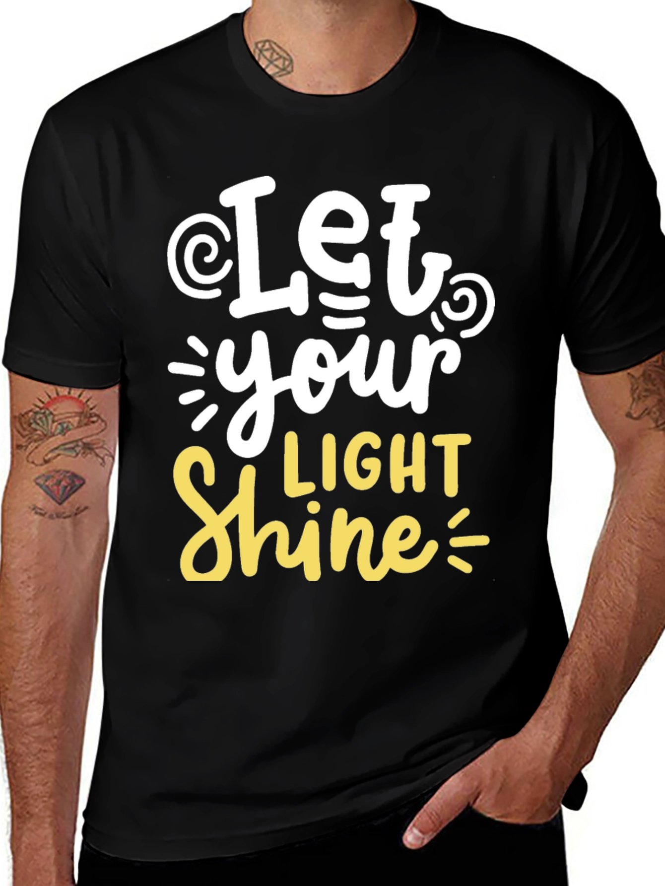 Variant 27 of Let Your Light Shine Graphic Tee