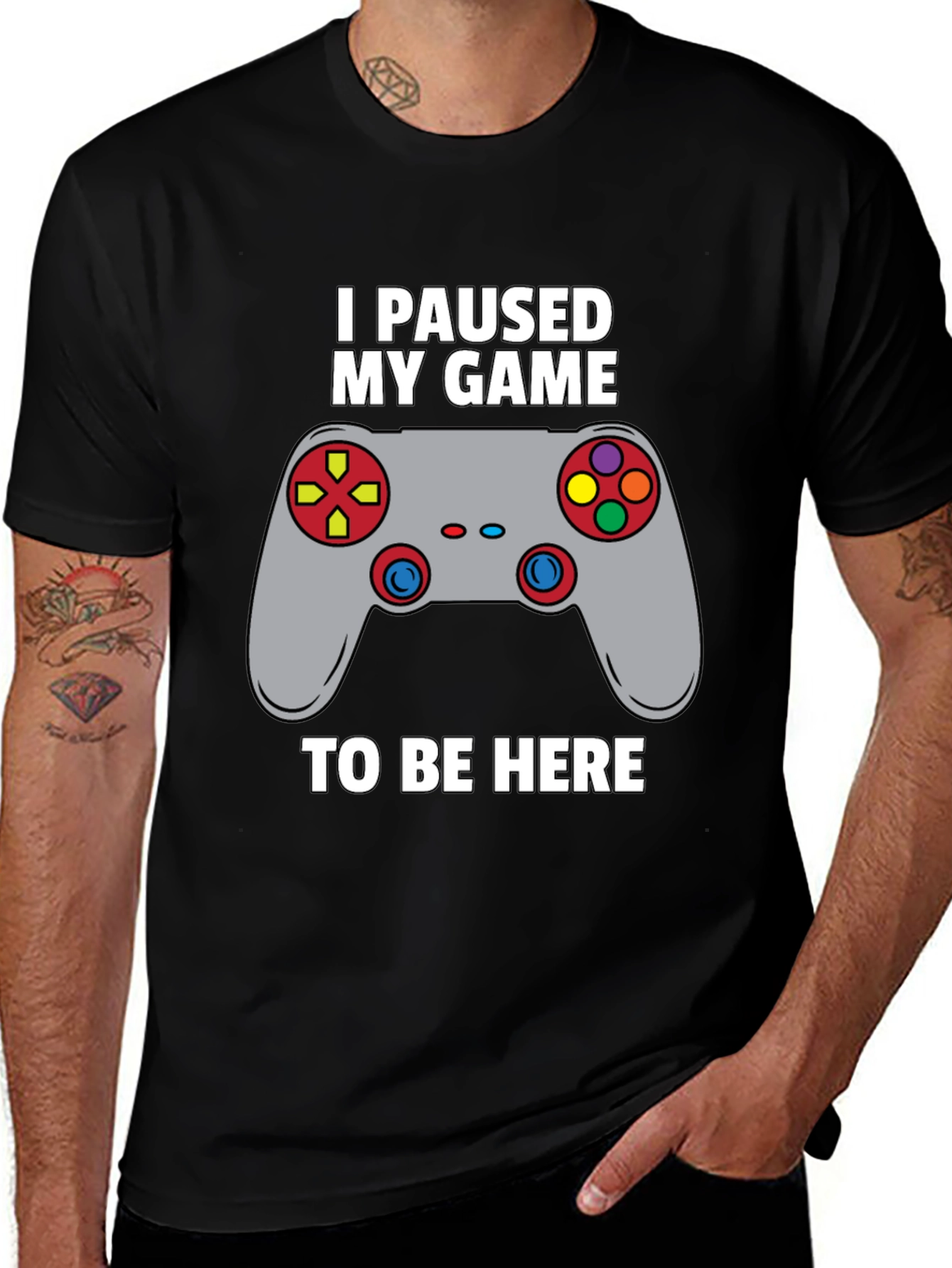 Variant 14 of I Paused My Game to Be Here Gamer T-Shirt