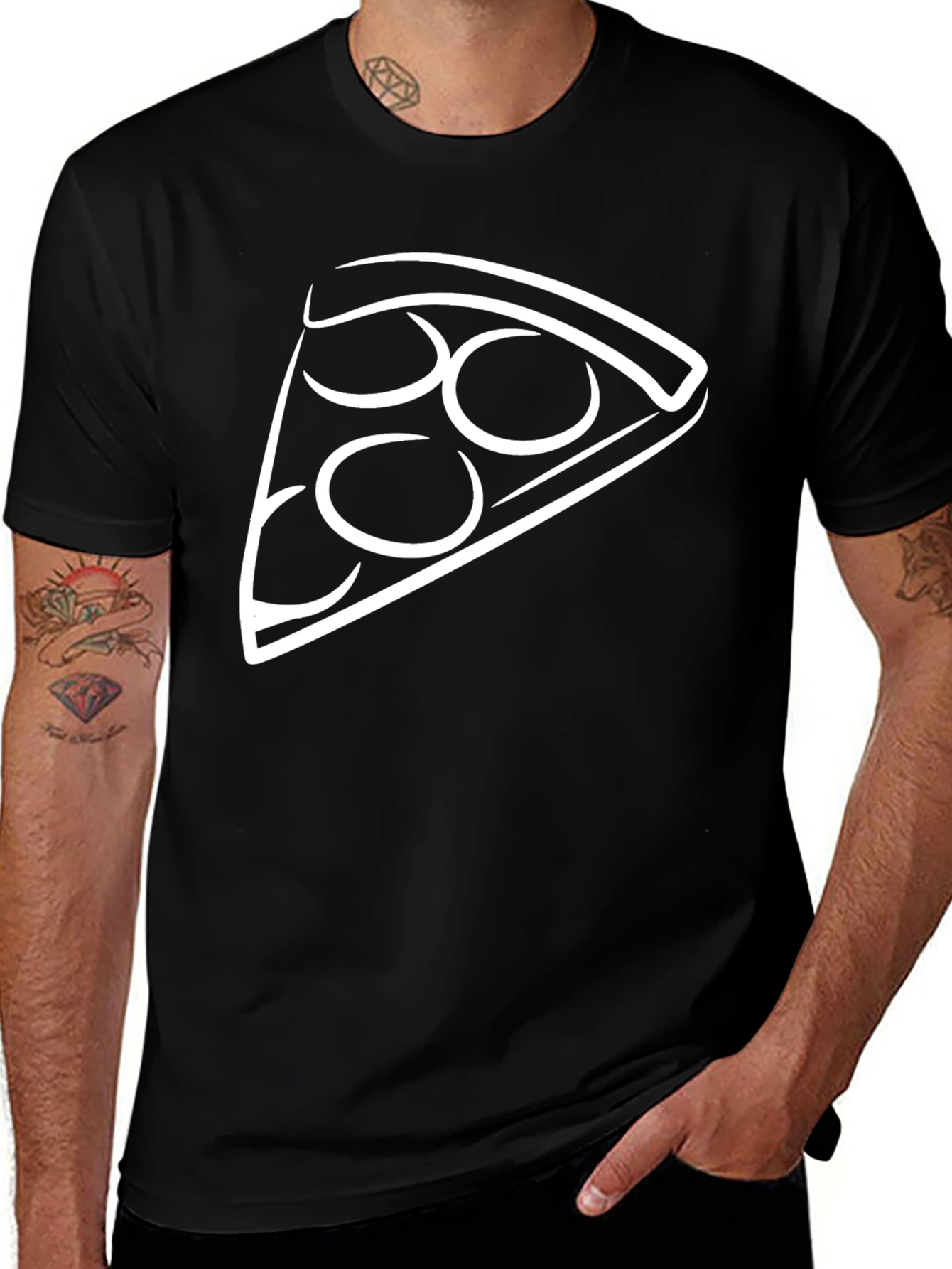 Variant 3 of Pizza Slice Graphic T-Shirt - Casual Wear
