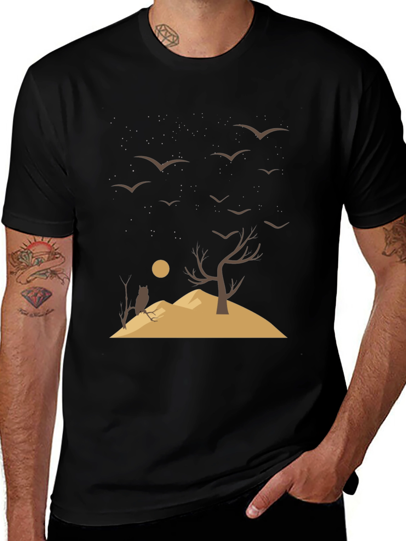 Variant 27 of Night Owl Graphic T-Shirt