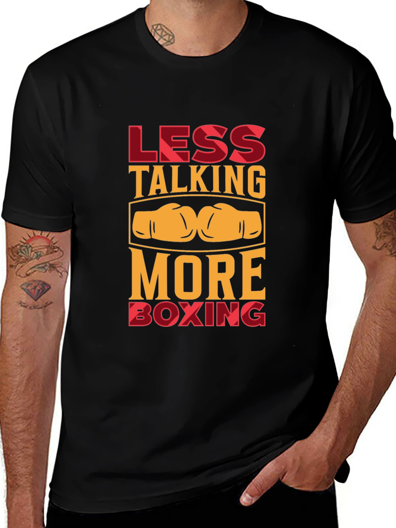 Variant 29 of Less Talking More Boxing Graphic T-Shirt
