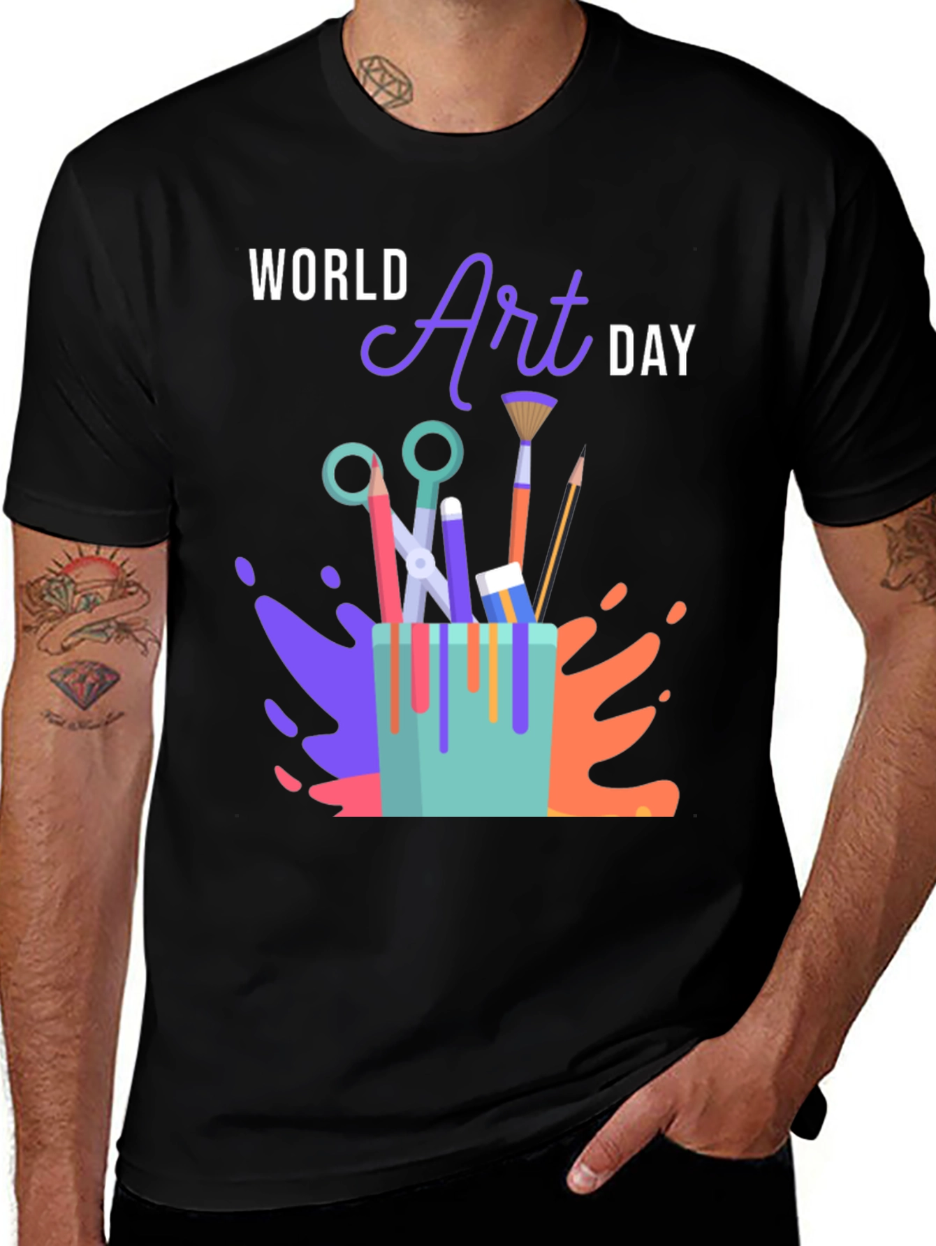 World Art Day T-Shirt - Artistic Design