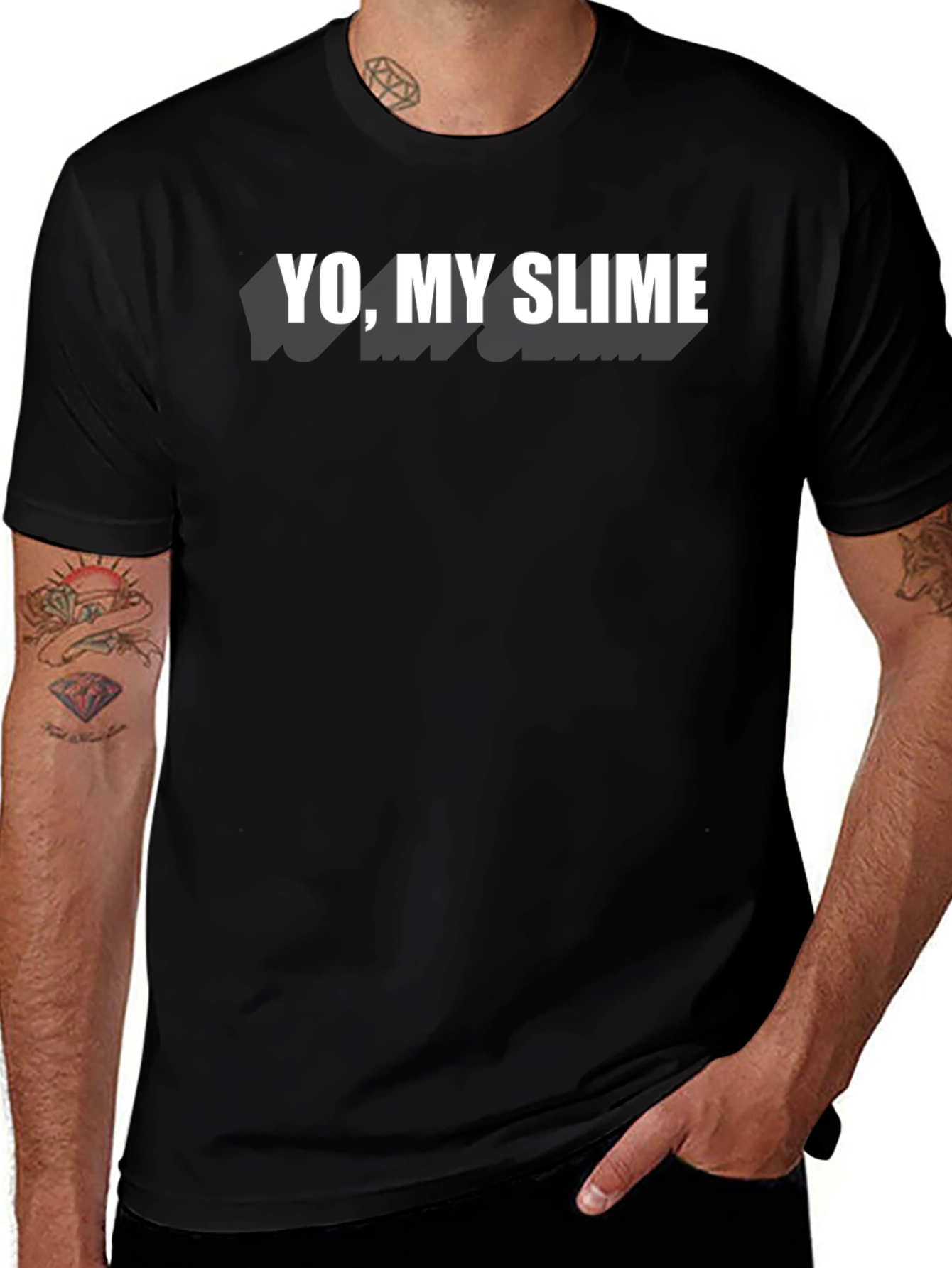 Black Yo, My Slime Black Graphic Tee main image