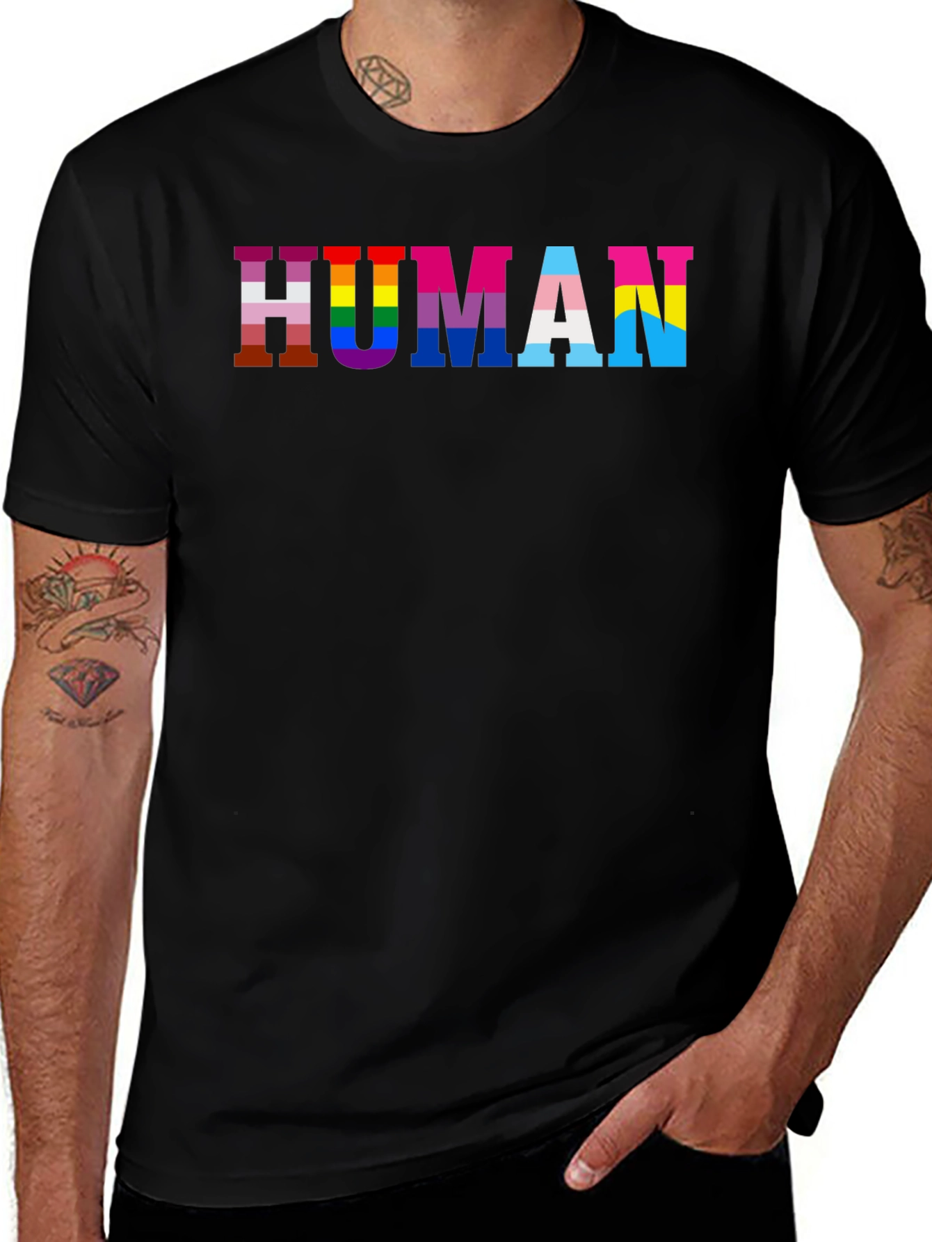LGBTQ+ Pride Human T-Shirt