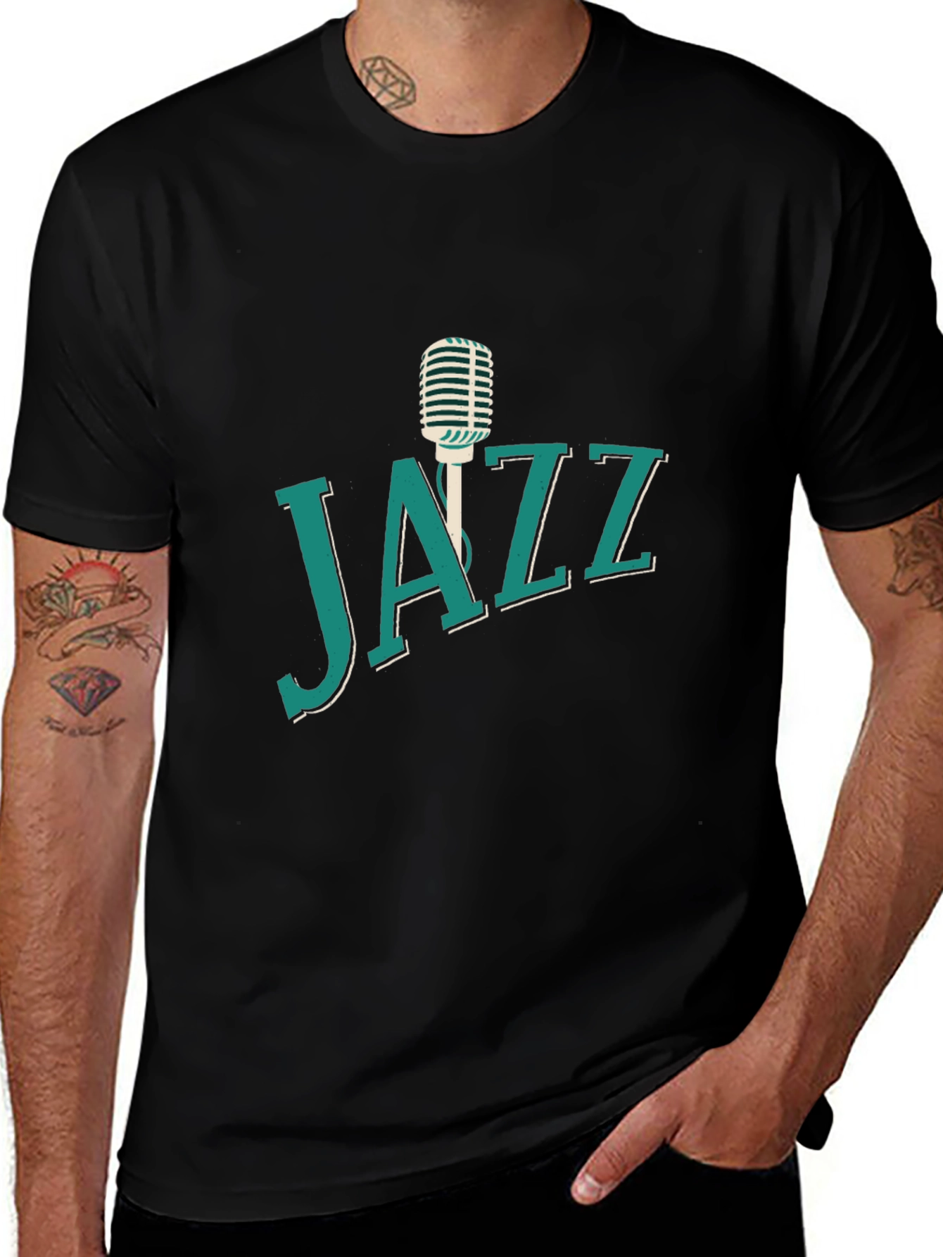Variant 19 of Jazz Music Graphic Tee - Retro Style