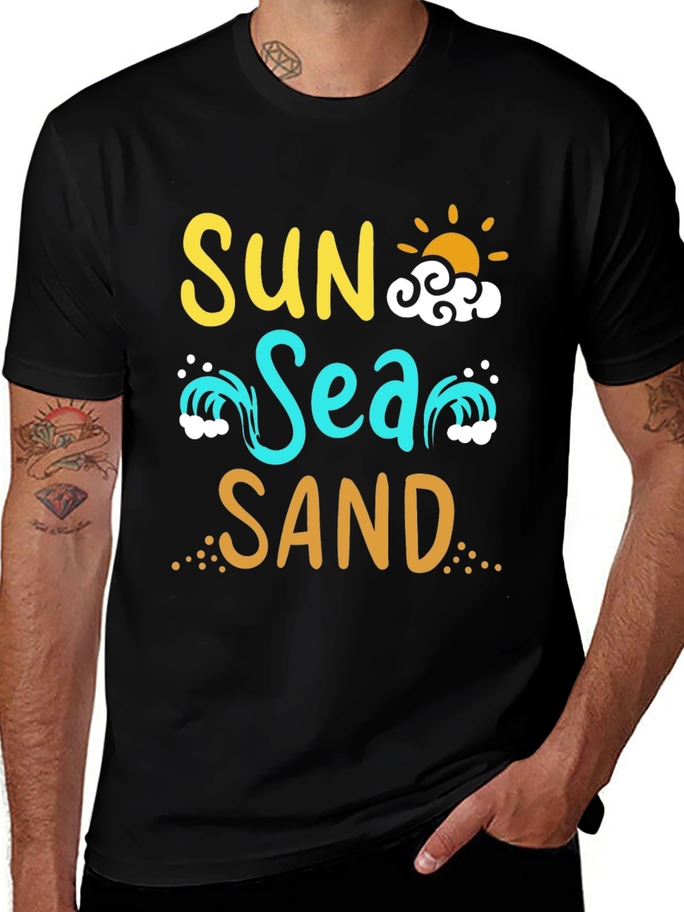 Variant 7 of Sun Sea Sand Graphic T-Shirt