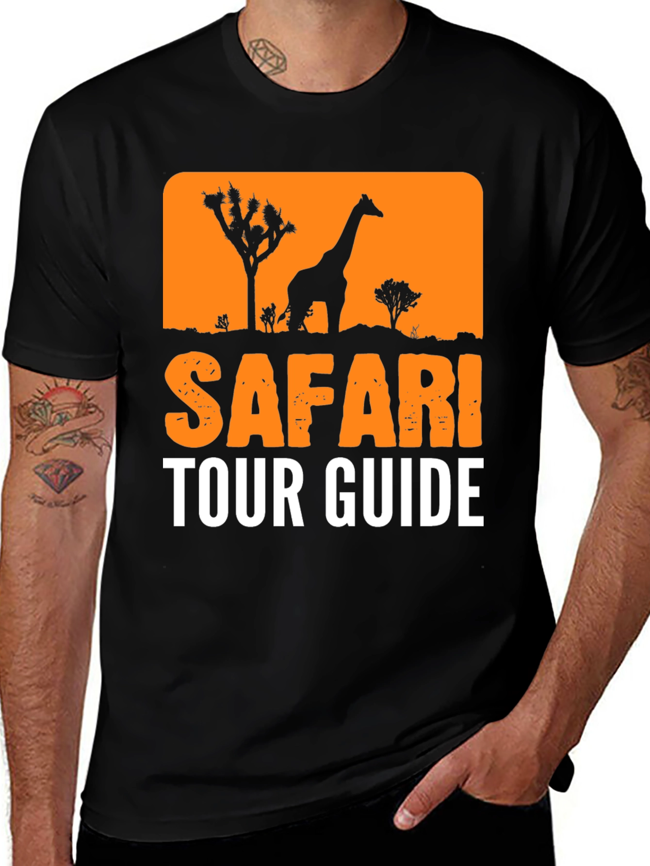 Variant 6 of Safari Tour Guide Graphic Tee