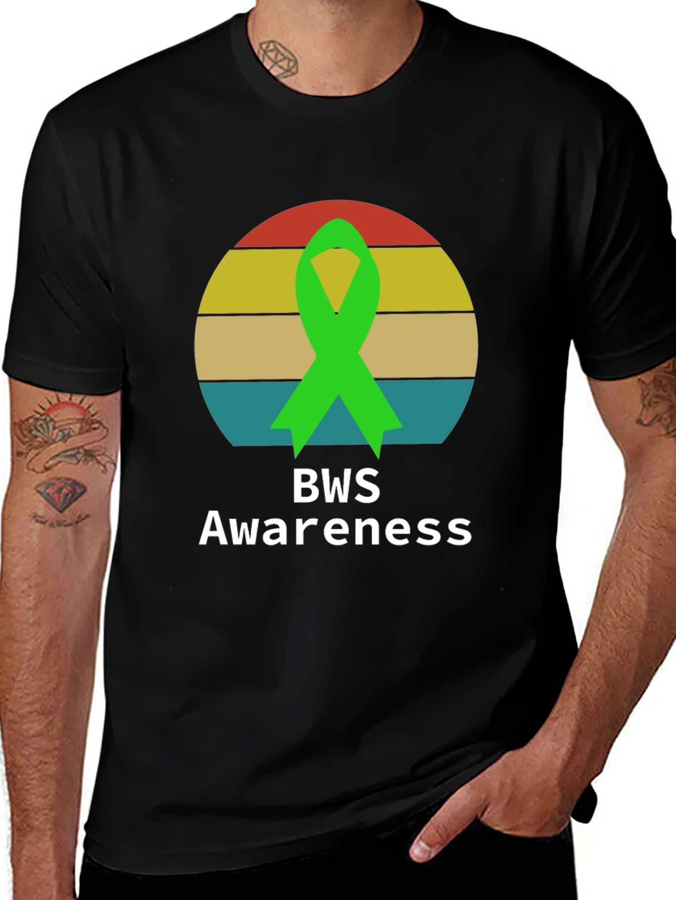 BWS Awareness Ribbon Tee - Retro Style