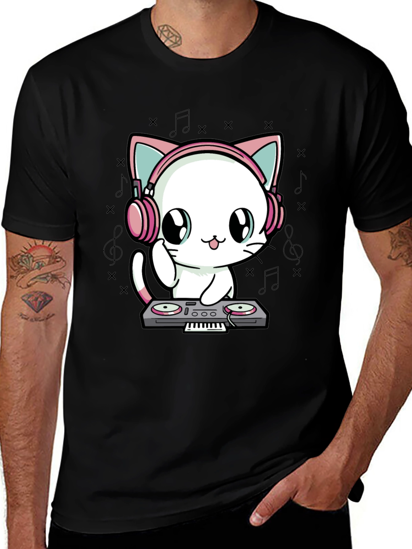 DJ Cat T-Shirt - Music Lover Tee