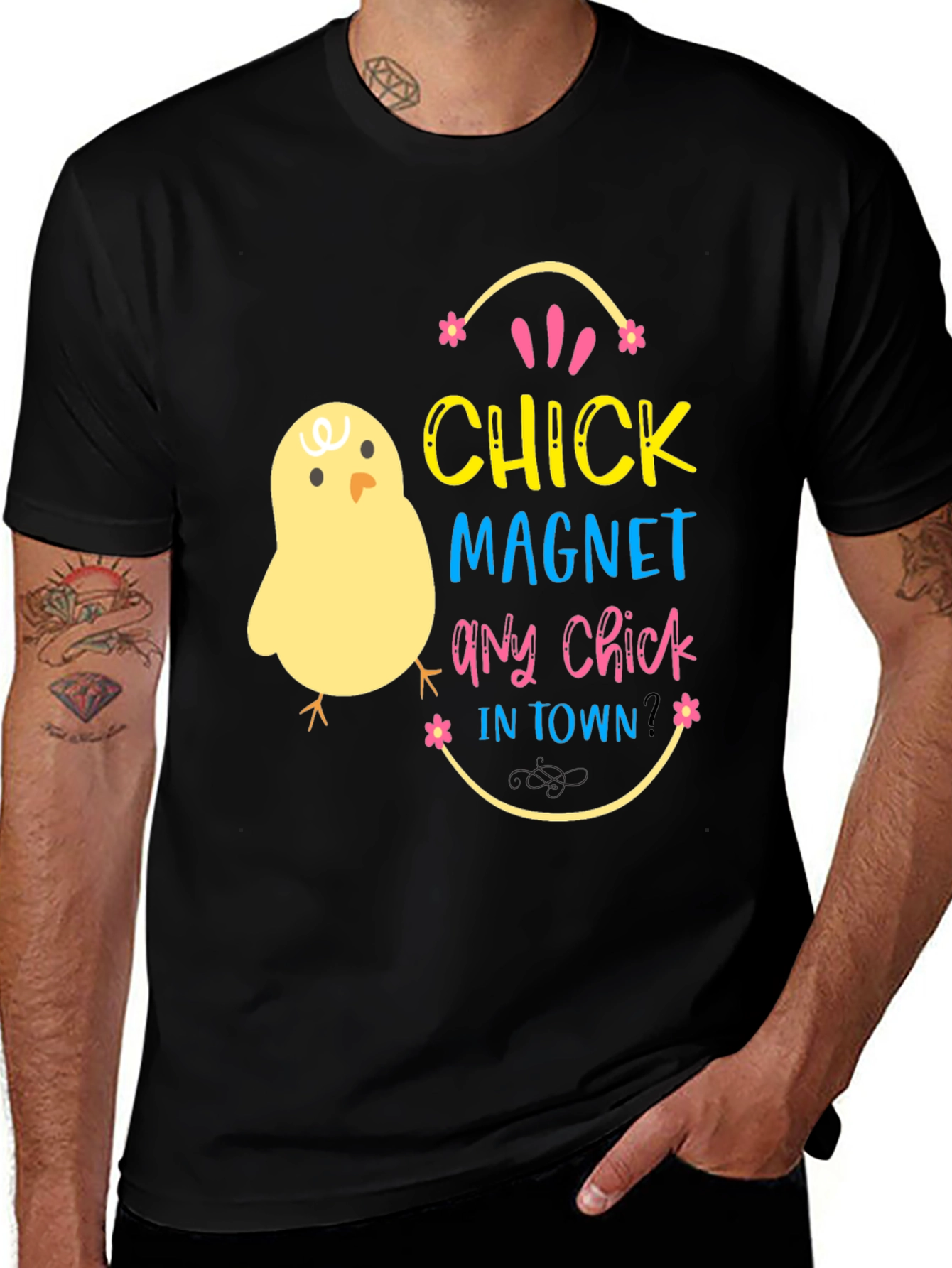 Variant 26 of Chick Magnet T-Shirt - Easter Fun Apparel