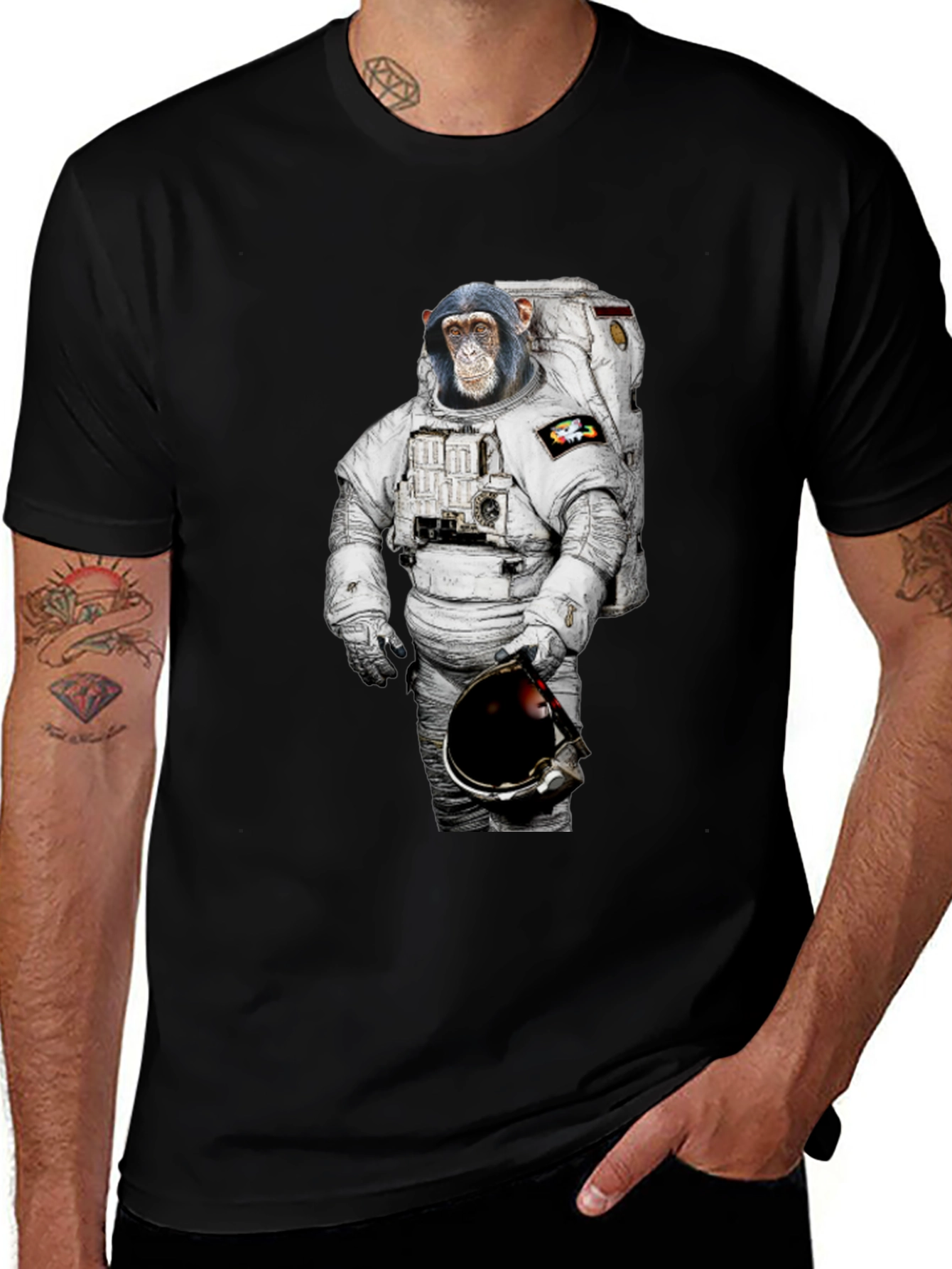 Variant 30 of Monkey Astronaut Graphic Tee