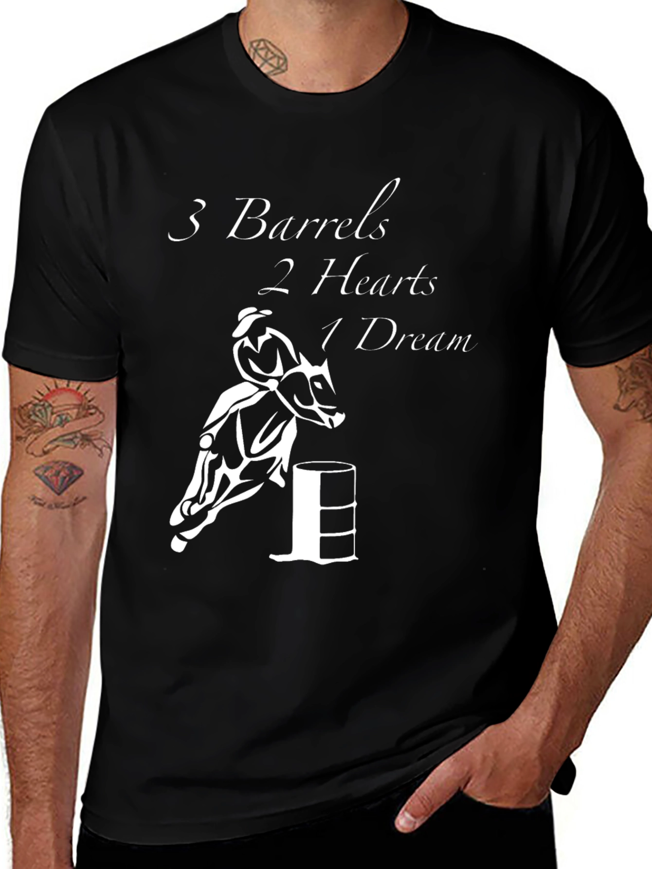 Variant 15 of 3 Barrels 2 Hearts 1 Dream Graphic Tee