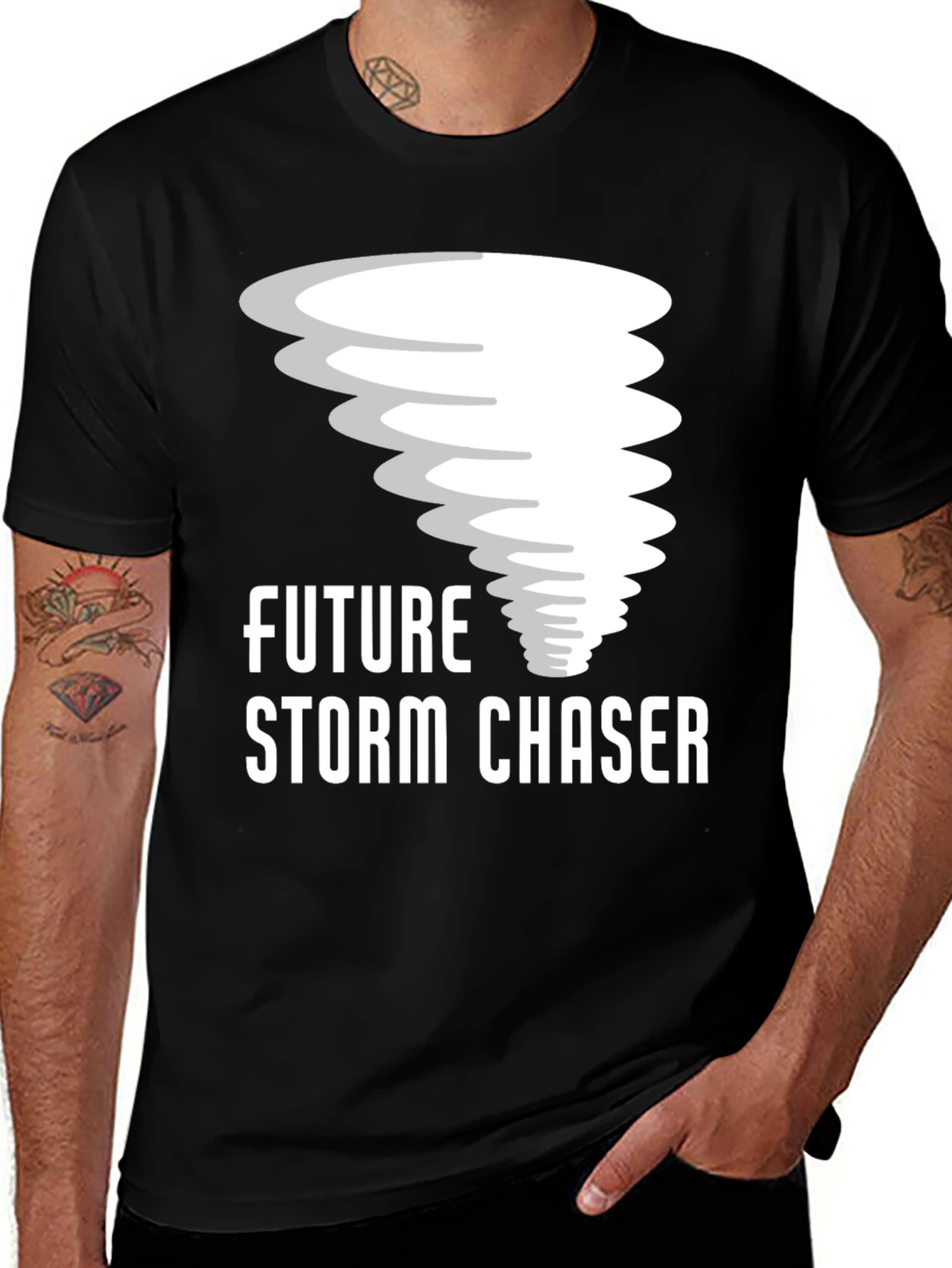 Variant 16 of Future Storm Chaser Black T-Shirt
