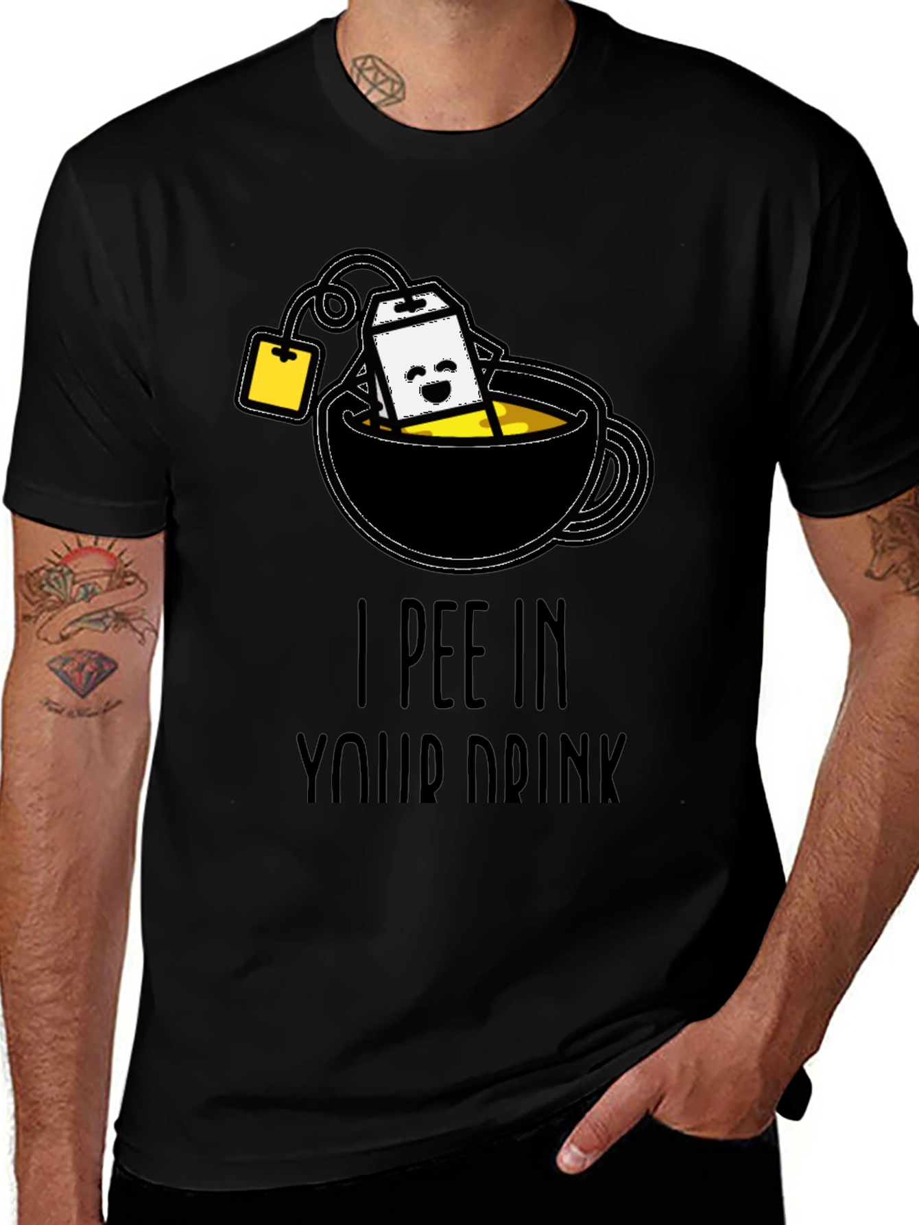 Variant 8 of Funny 'I Pee in Your Drink' T-Shirt