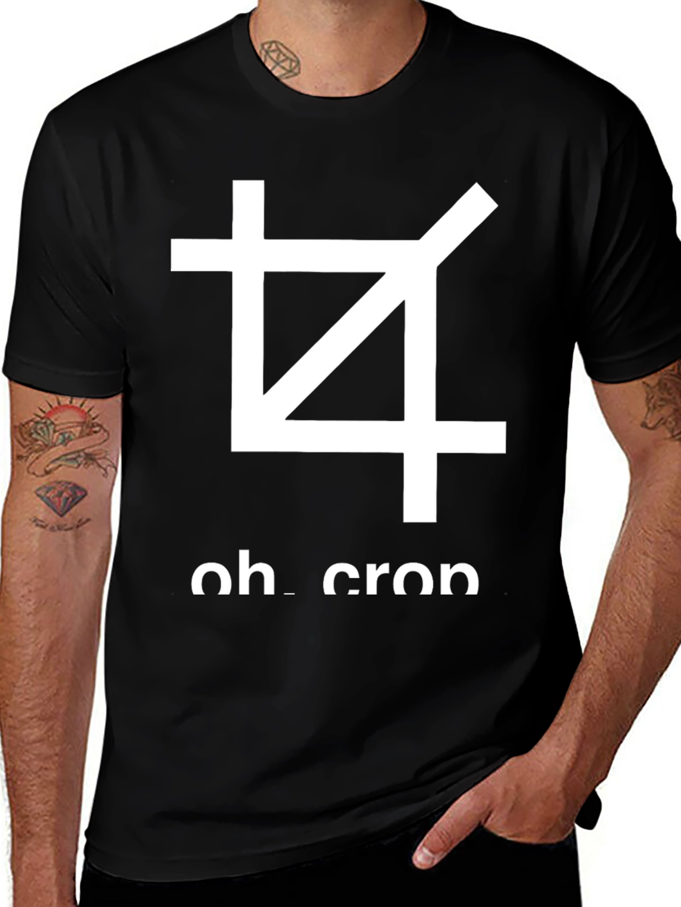 Variant 14 of Oh Crop! Graphic T-Shirt