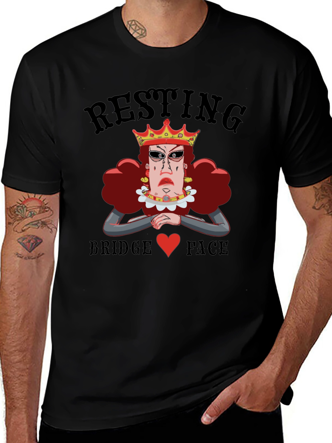Variant 26 of Resting Bridge Face Graphic Tee