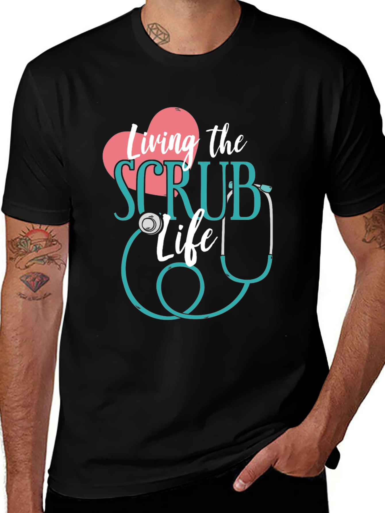 Variant 22 of Living the Scrub Life Tee - Nurse Appreciation Shirt