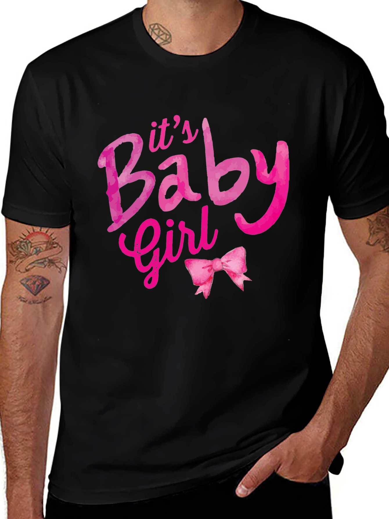 Variant 25 of It's a Baby Girl T-Shirt - Pink Design