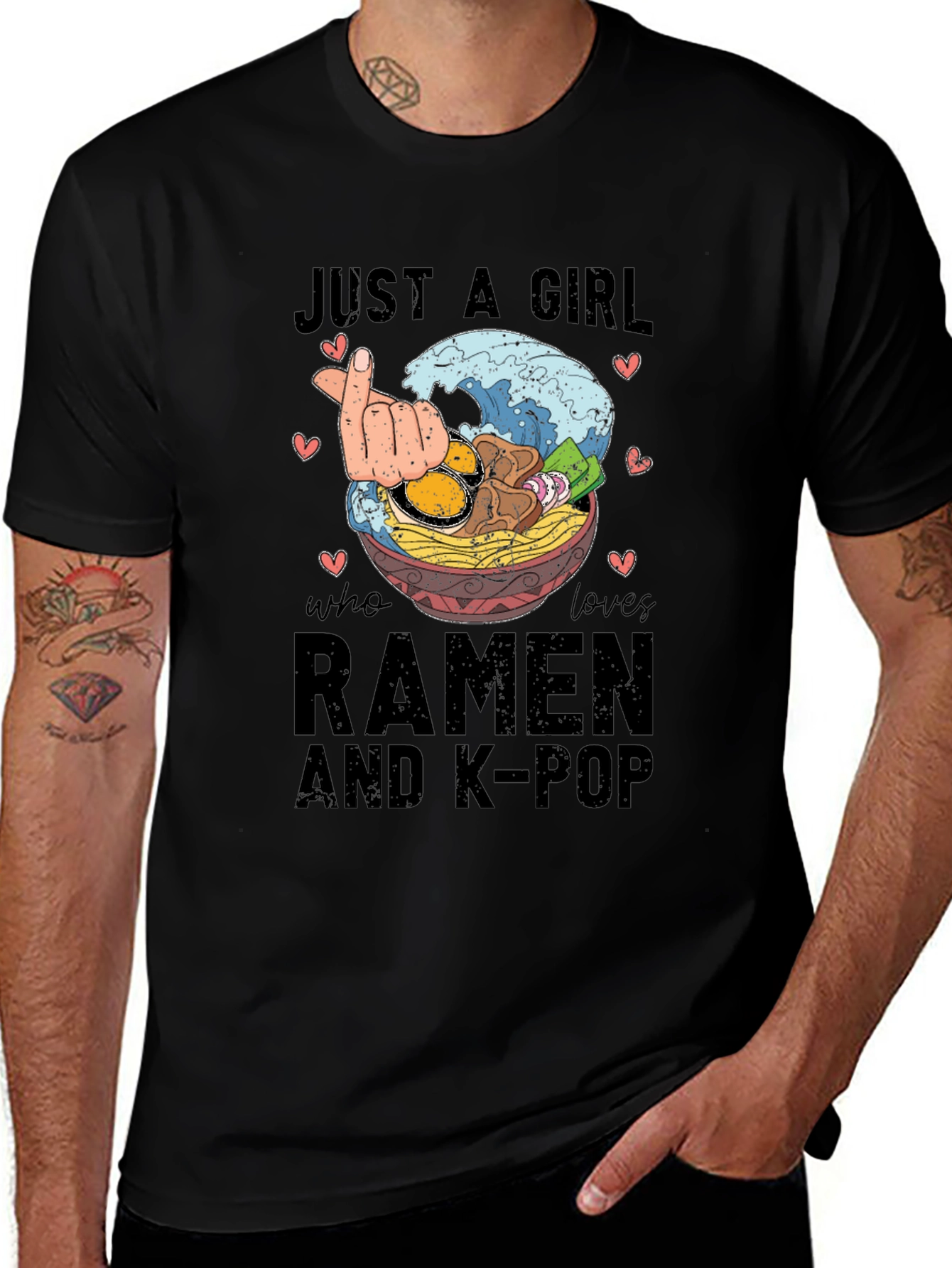 Variant 11 of Ramen & K-Pop Graphic Tee