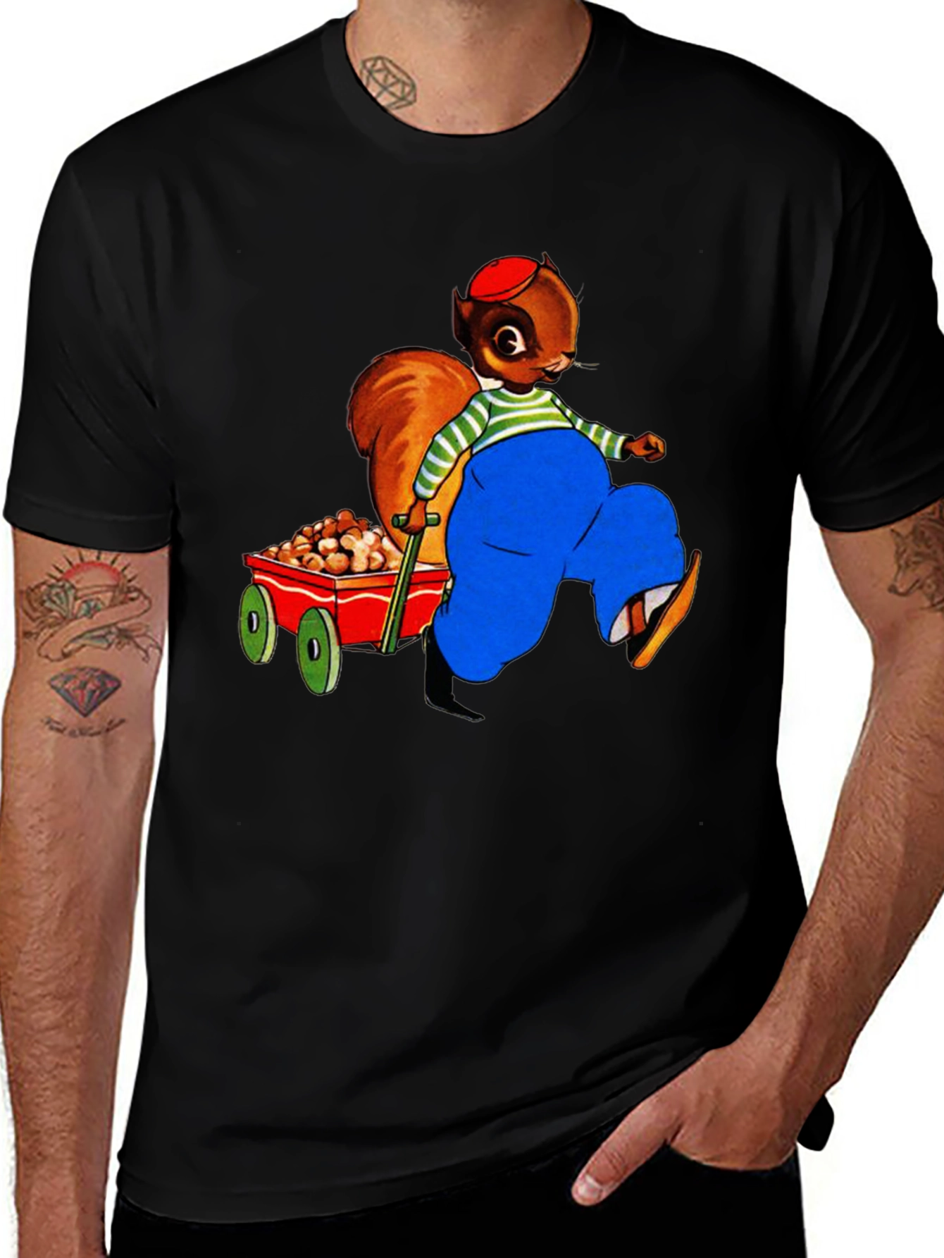 Variant 26 of Squirrel Nut Wagon Graphic T-Shirt