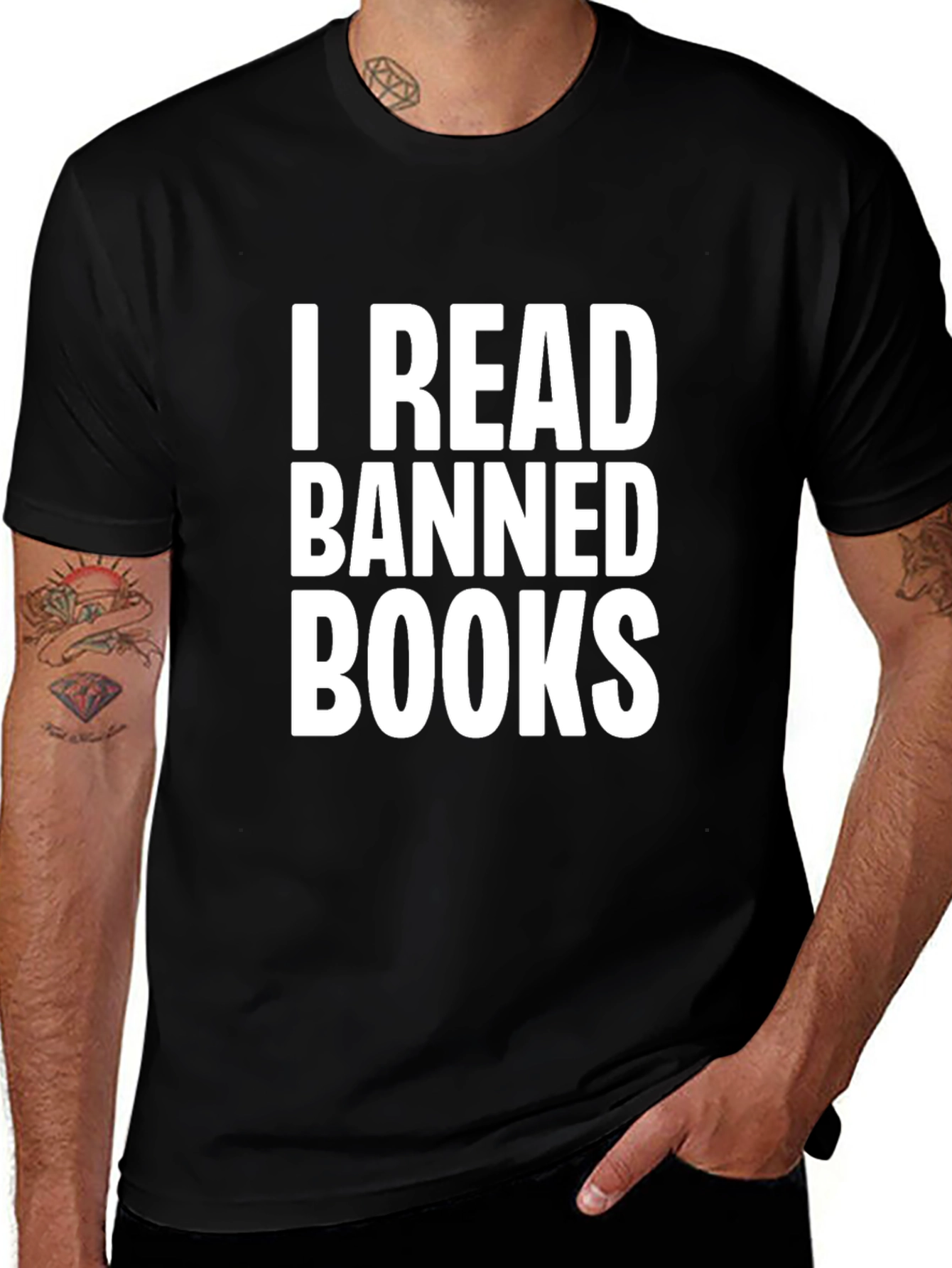 Variant 27 of I Read Banned Books Black T-Shirt