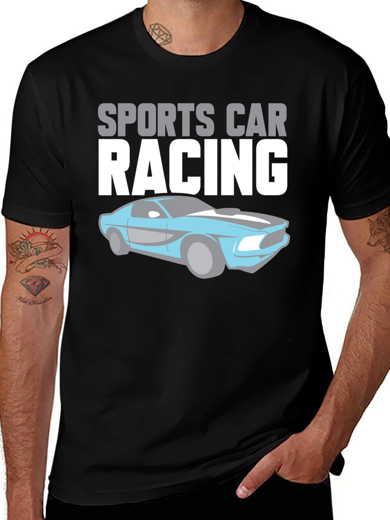 Variant 16 of Sports Car Racing Graphic T-Shirt