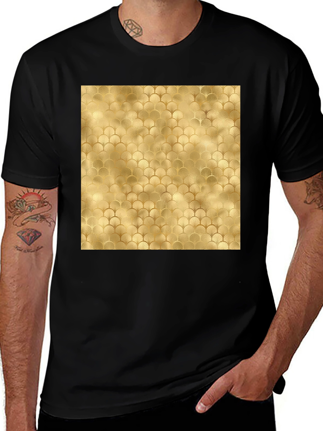 Golden Pattern Tee