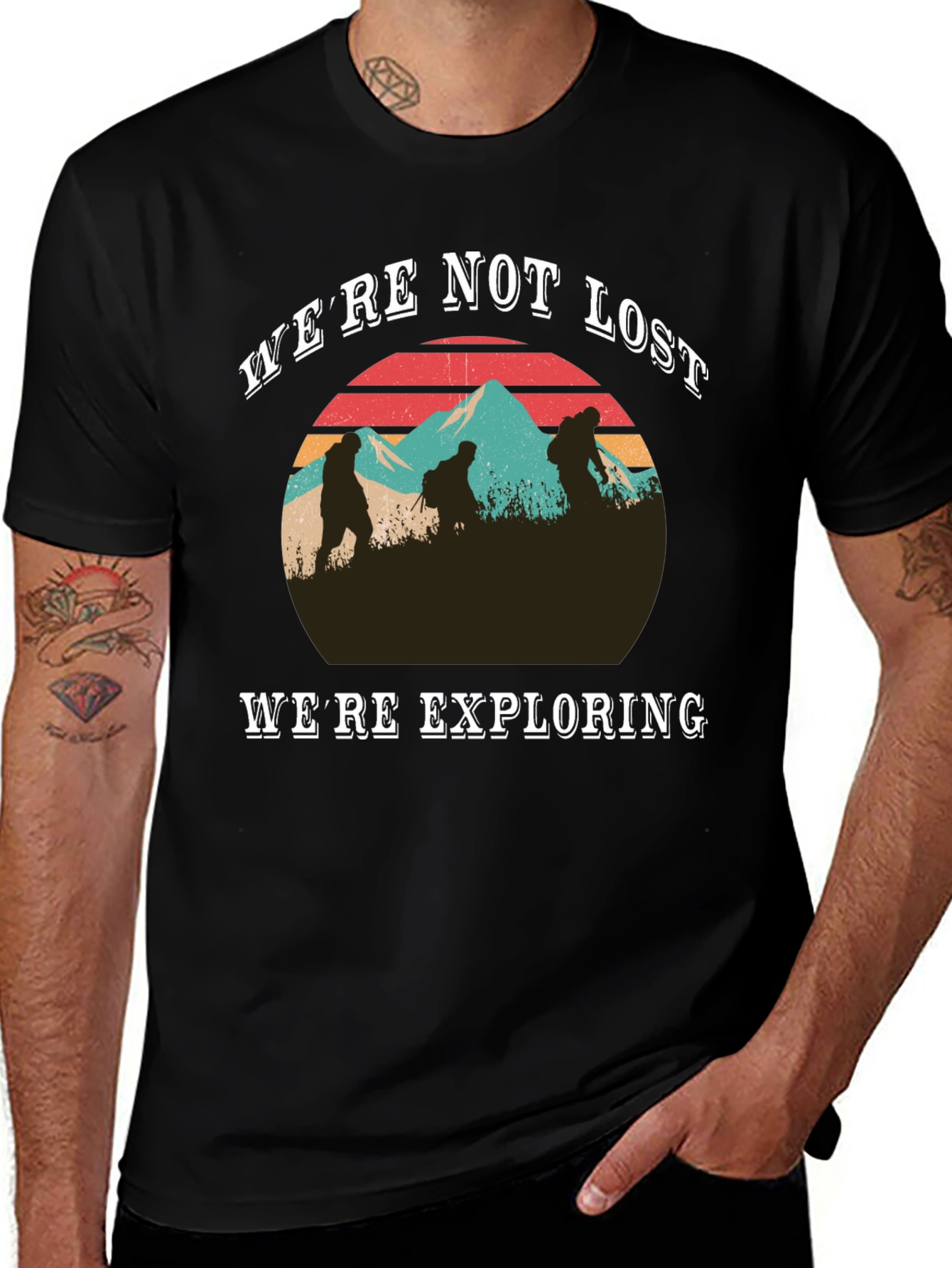 Variant 11 of We're Not Lost, We're Exploring Tee