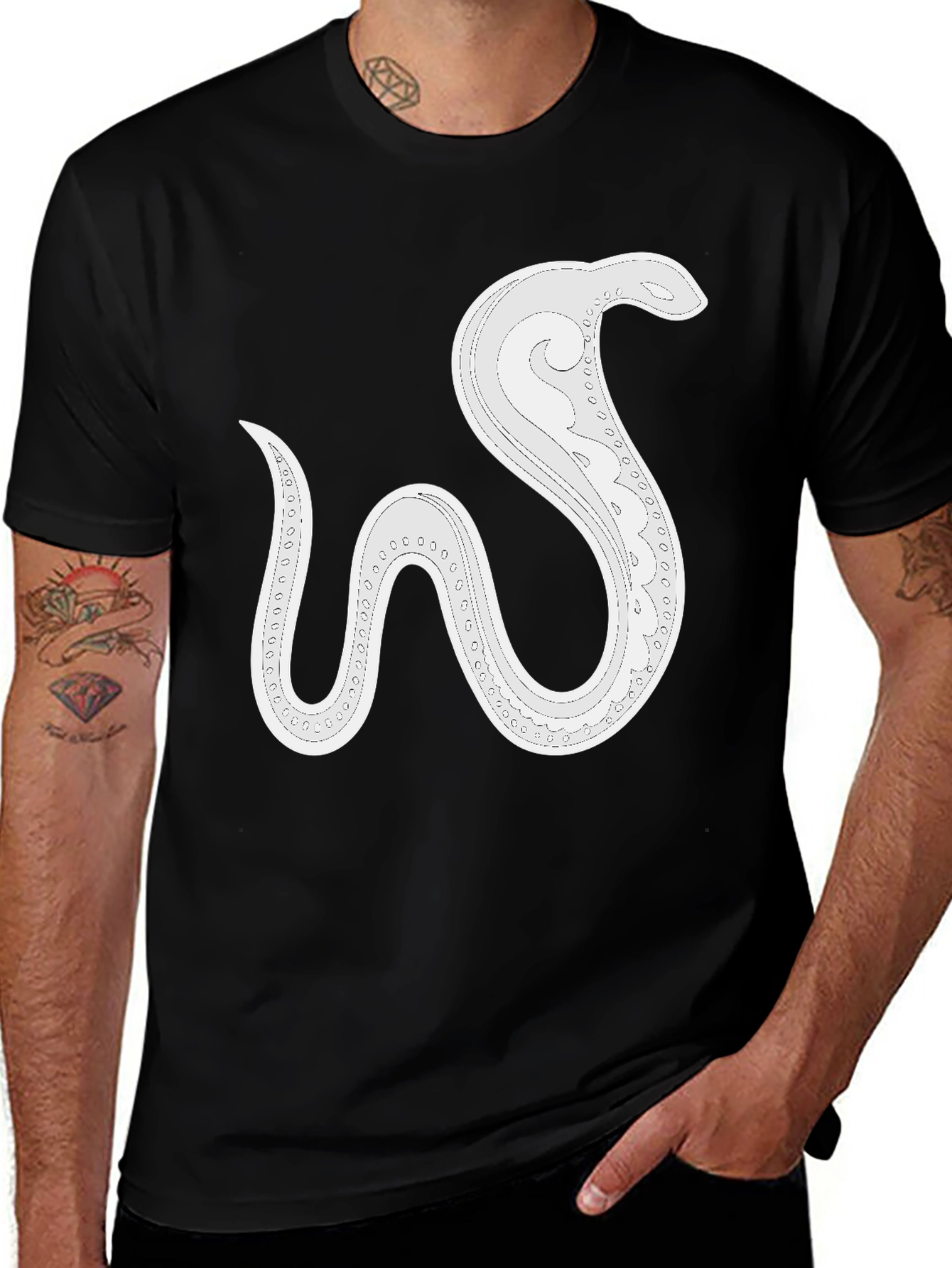 Variant 18 of Stylish Snake Graphic Tee