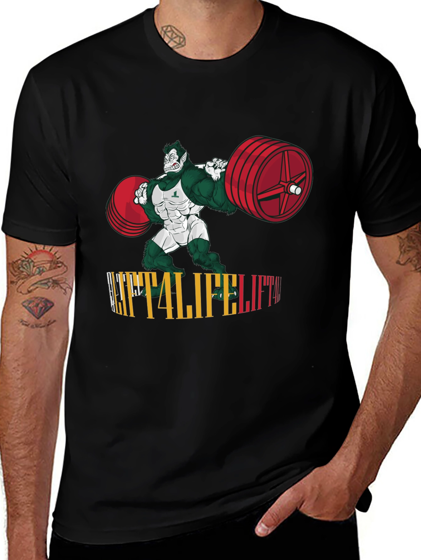 Variant 14 of Gorilla Lifter T-Shirt - Gym & Fitness Apparel