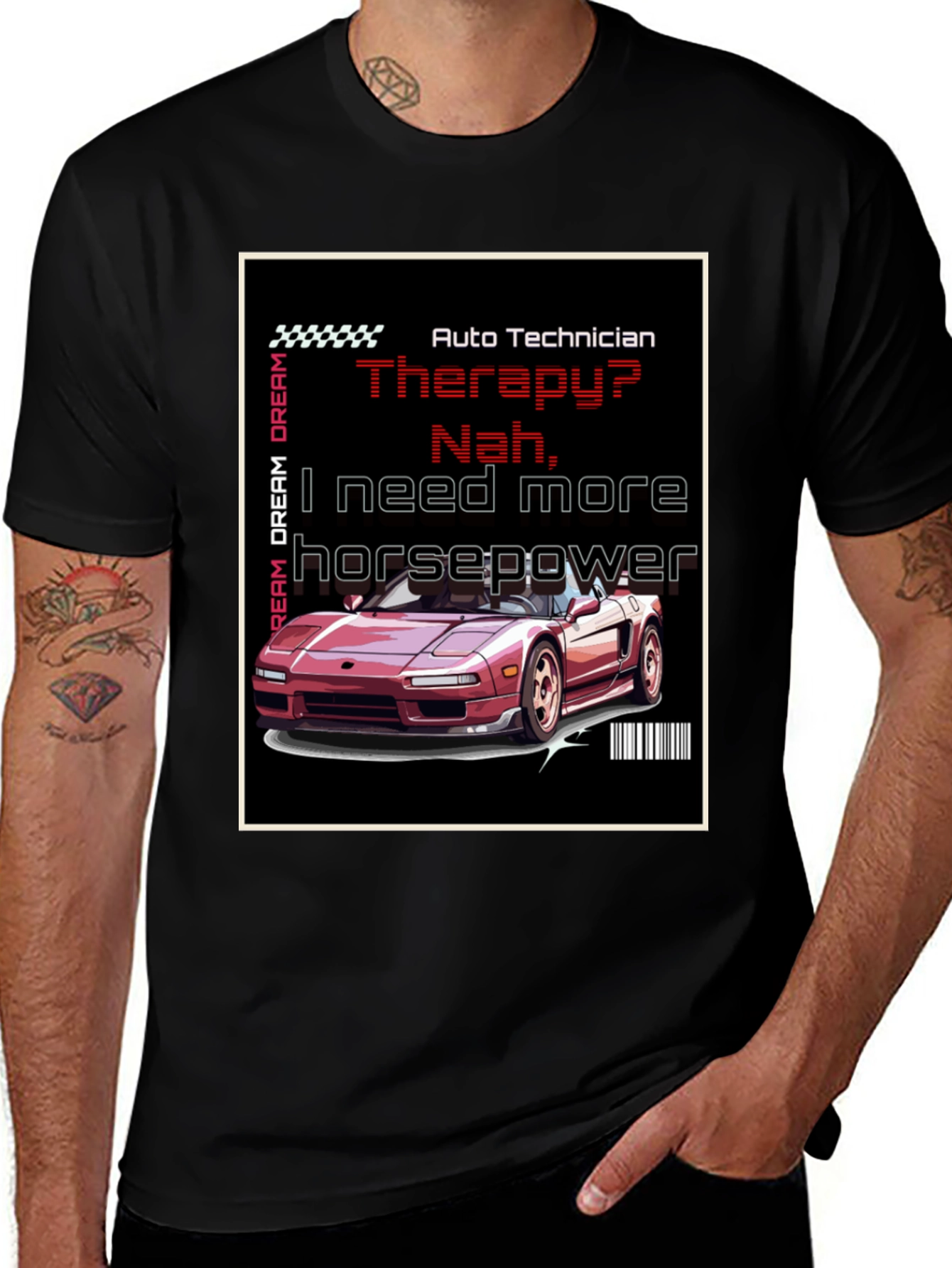 Variant 19 of Auto Technician Horsepower T-Shirt