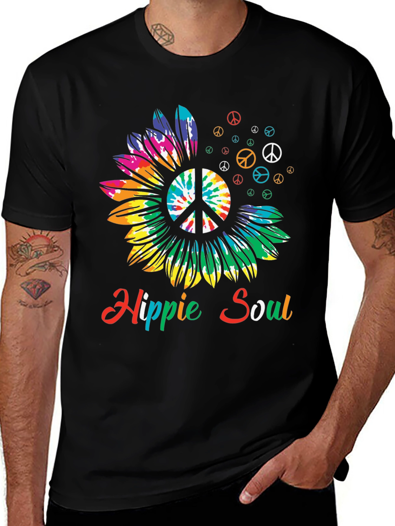 Variant 3 of Hippie Soul Sunflower Graphic Tee