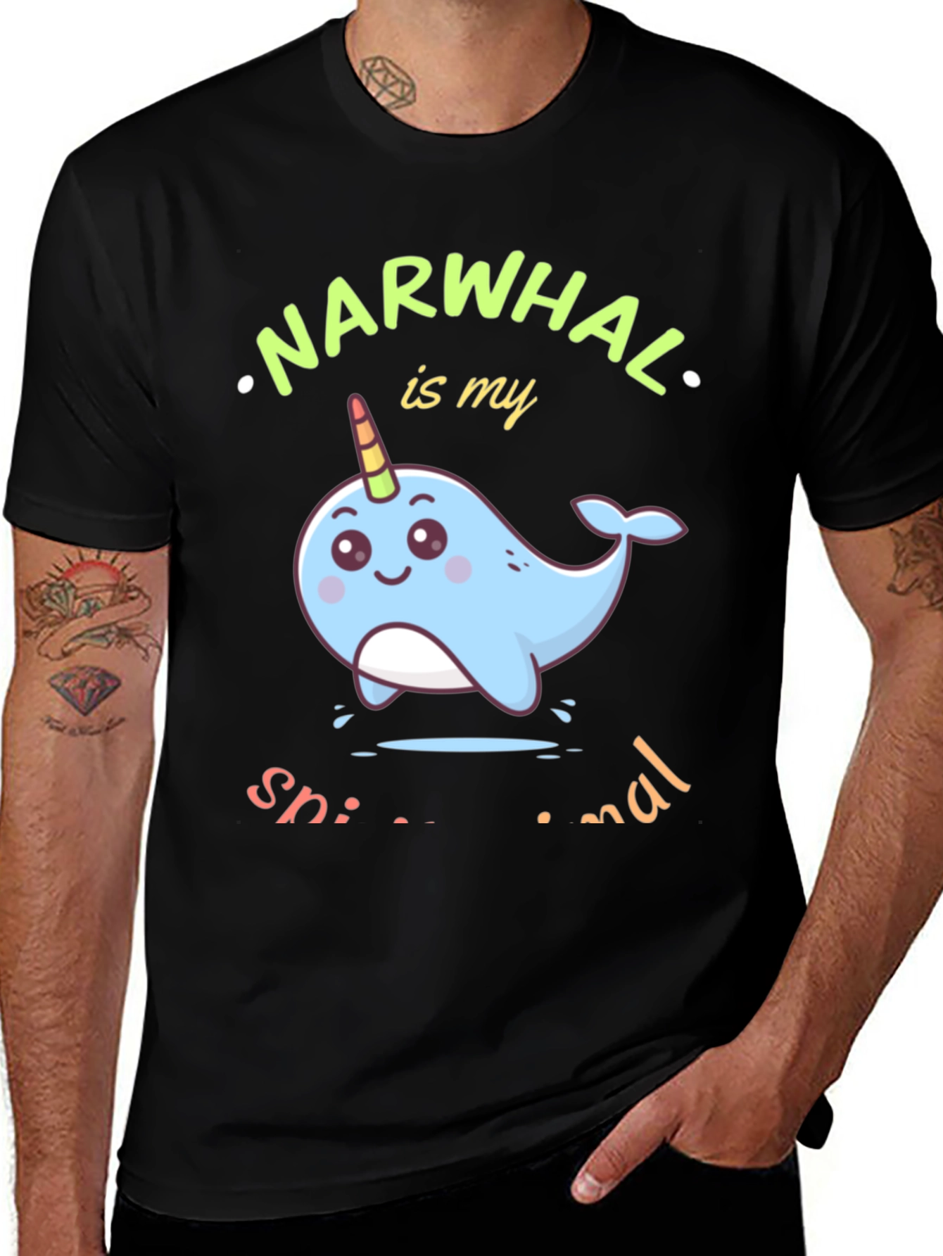 Variant 25 of Narwhal is My Spirit Animal T-Shirt