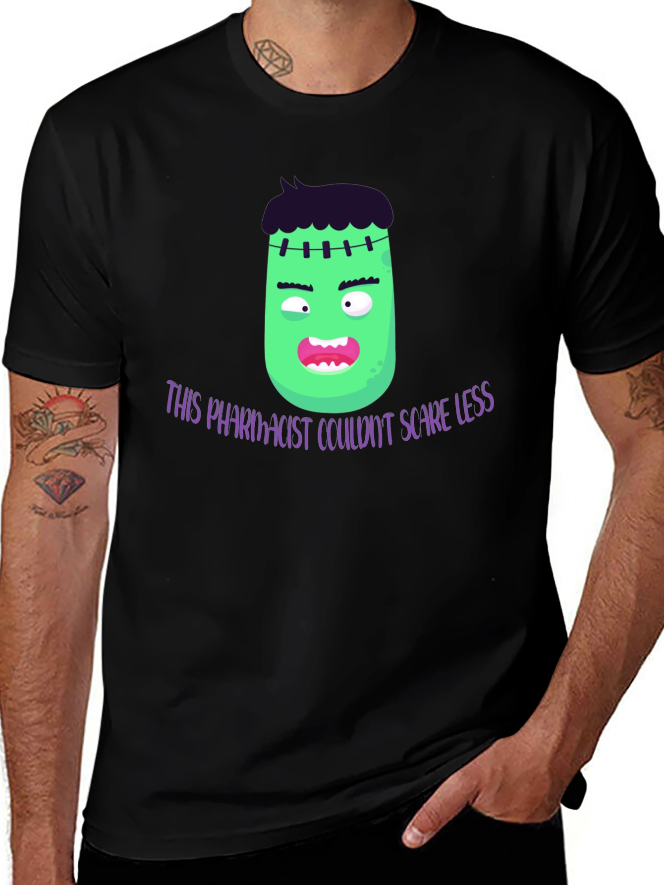 Halloween Pharmacist Frankenstein Graphic Tee
