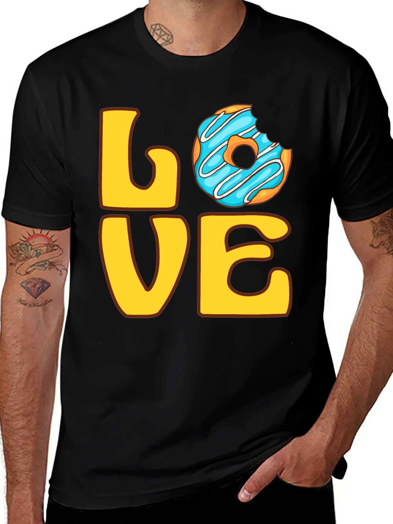 Variant 11 of Love Donut Graphic Tee - Sweet Treat T-Shirt