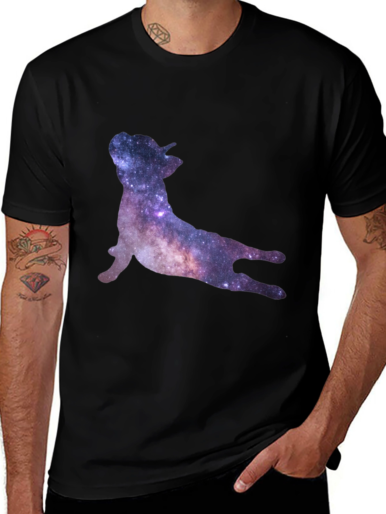 Variant 26 of Cosmic Dog T-Shirt - Galaxy Pup Design