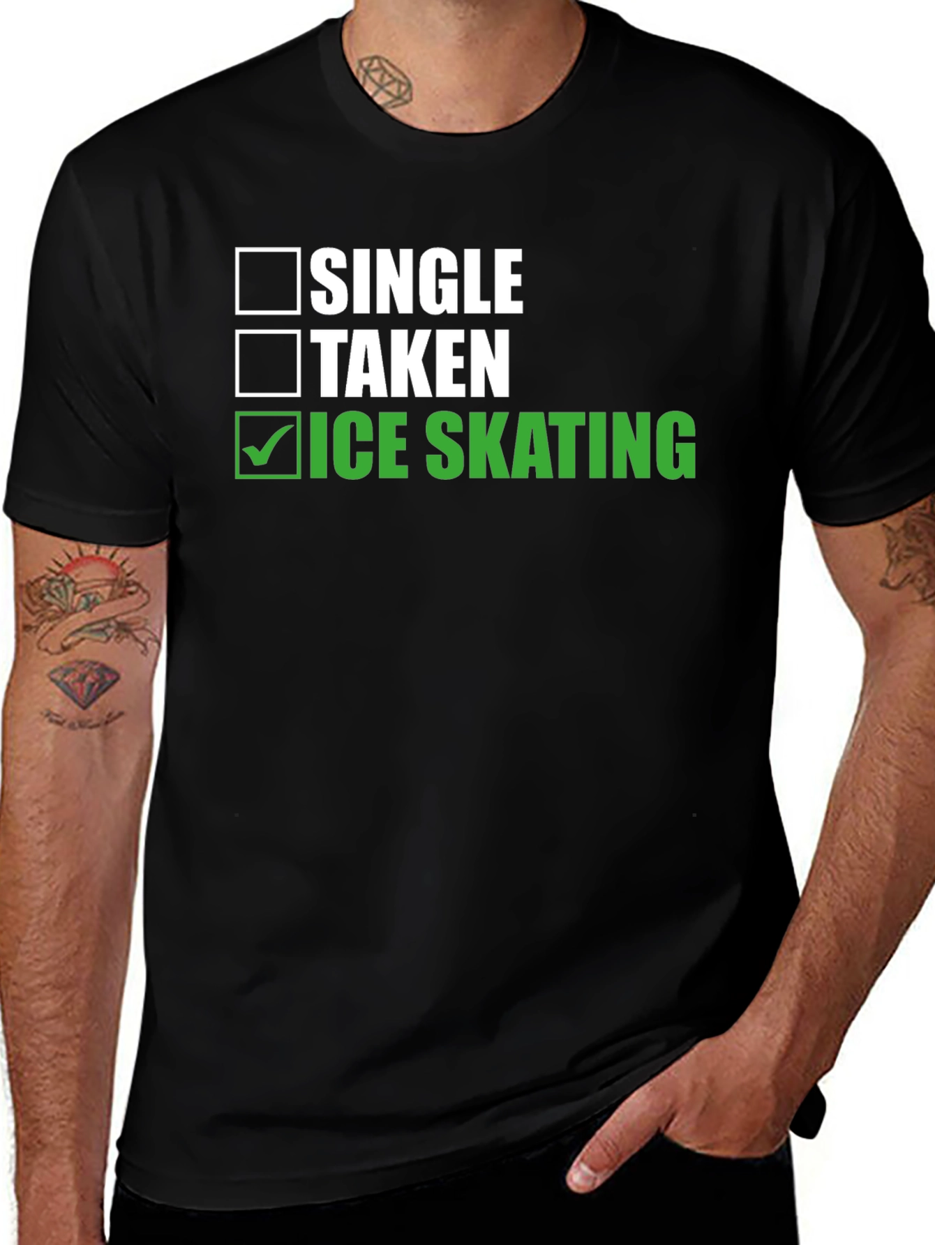 Variant 28 of Ice Skating Single Taken T-Shirt