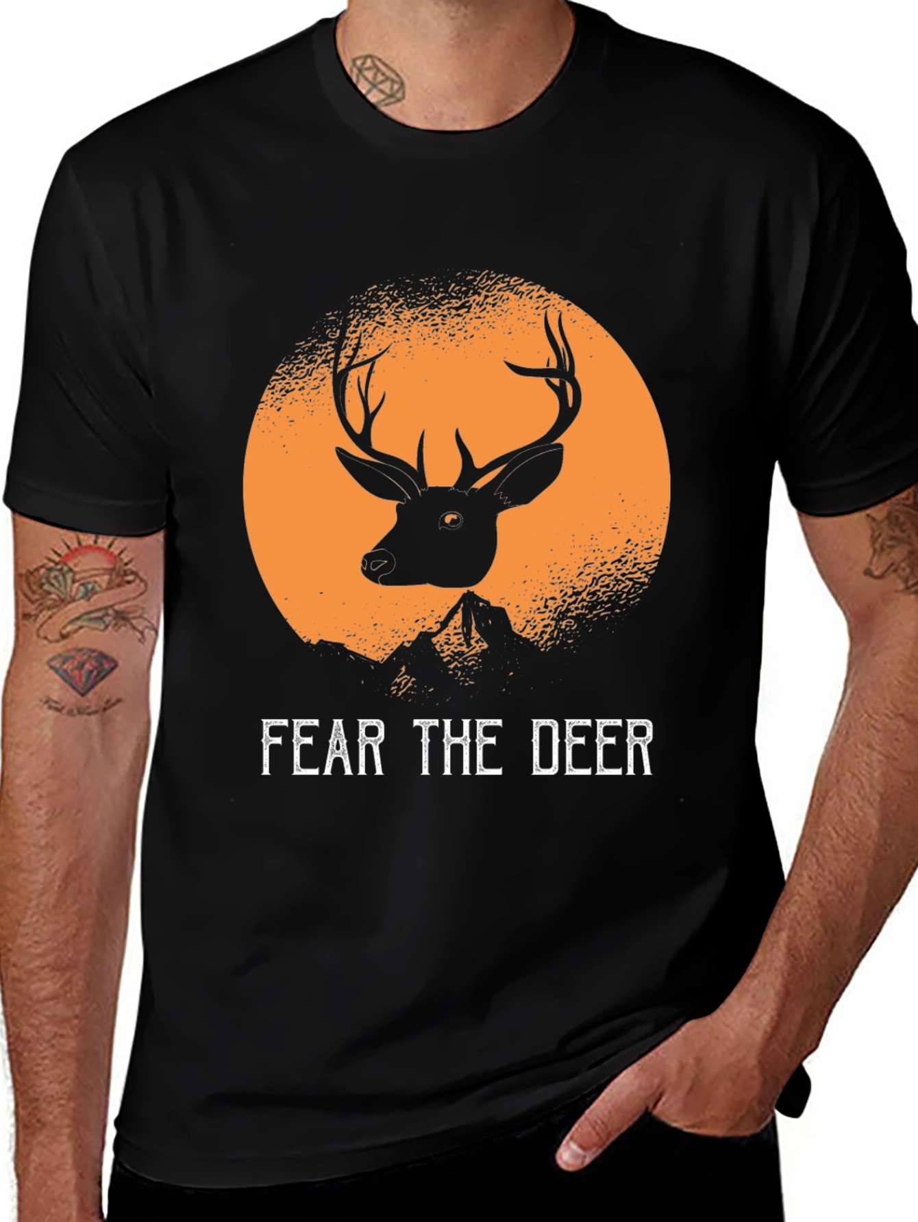 Variant 19 of Fear The Deer Graphic Tee - Hunting T-Shirt