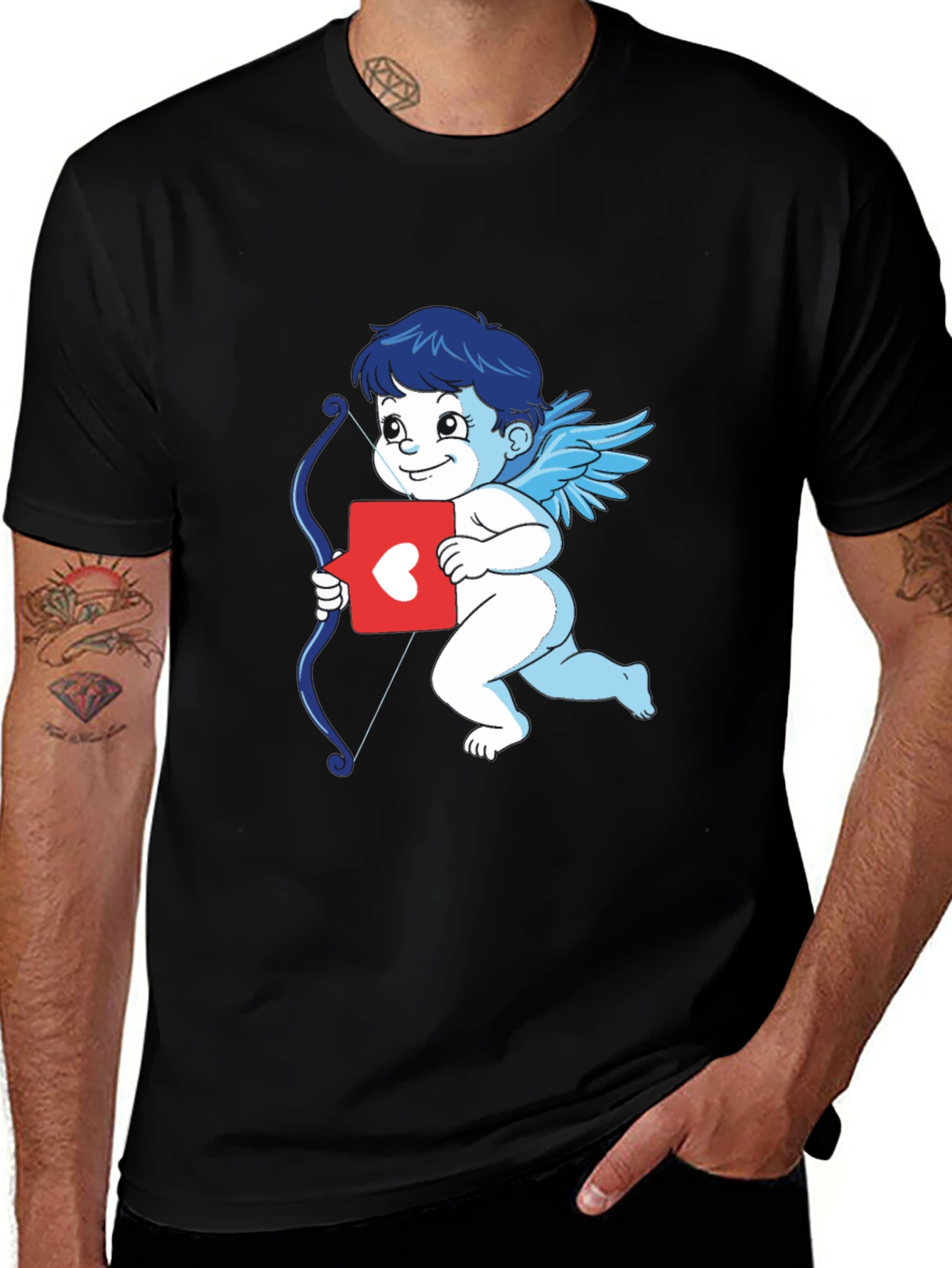 Variant 30 of Cupid Graphic T-Shirt - Love & Arrows