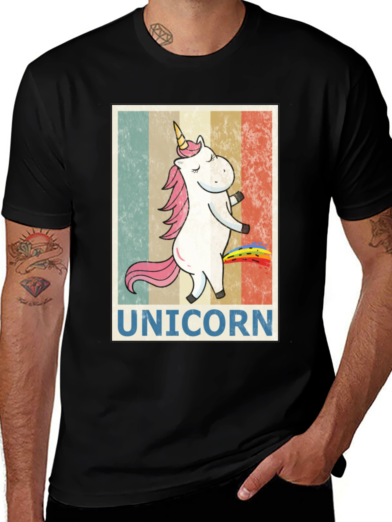 Variant 21 of Unicorn Rainbow T-Shirt - Quirky Graphic Tee