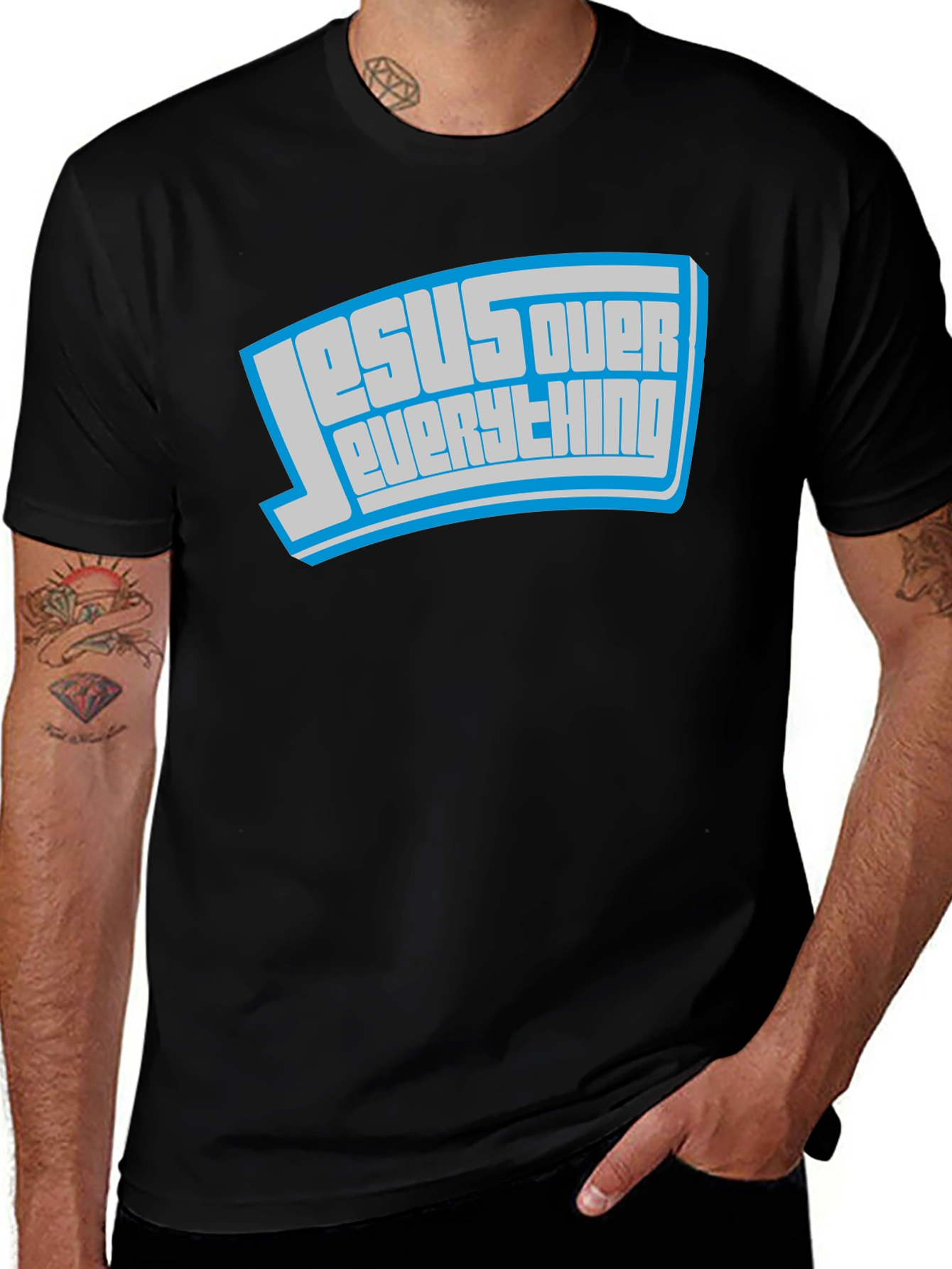 Variant 3 of Jesus Over Everything Graphic T-Shirt