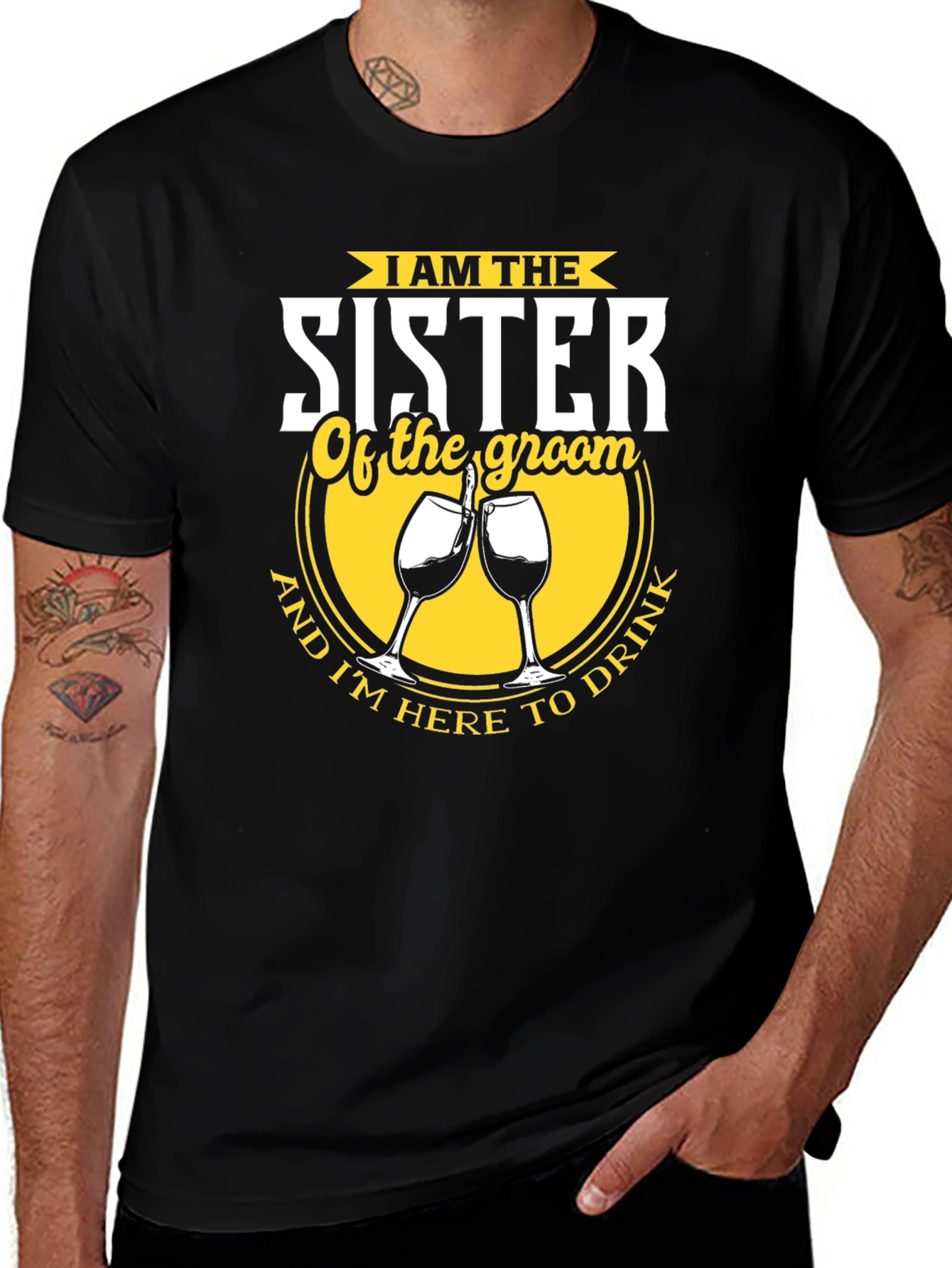 Variant 22 of Sister of the Groom Funny Wedding Party T-Shirt