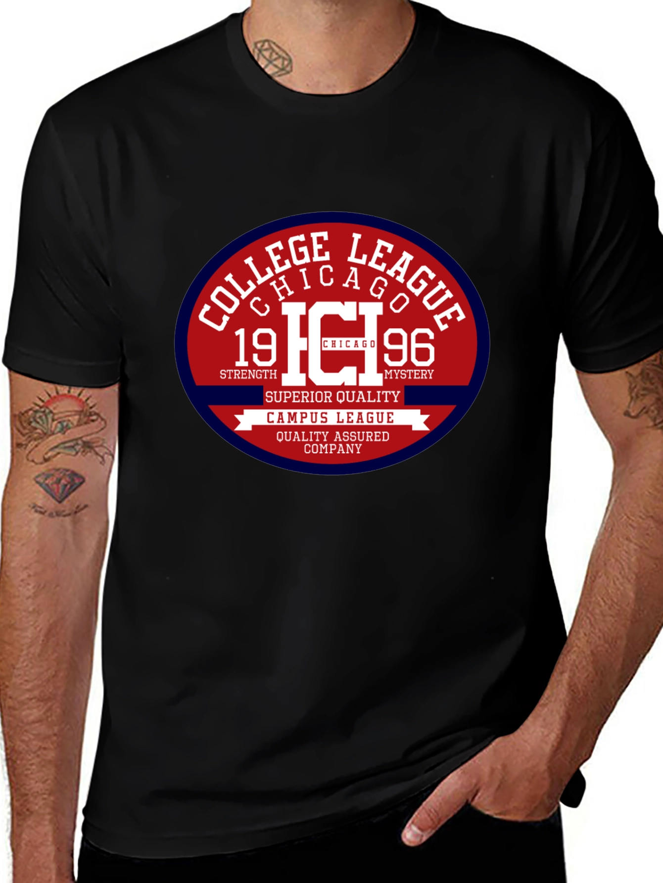 Variant 12 of Chicago College League T-Shirt