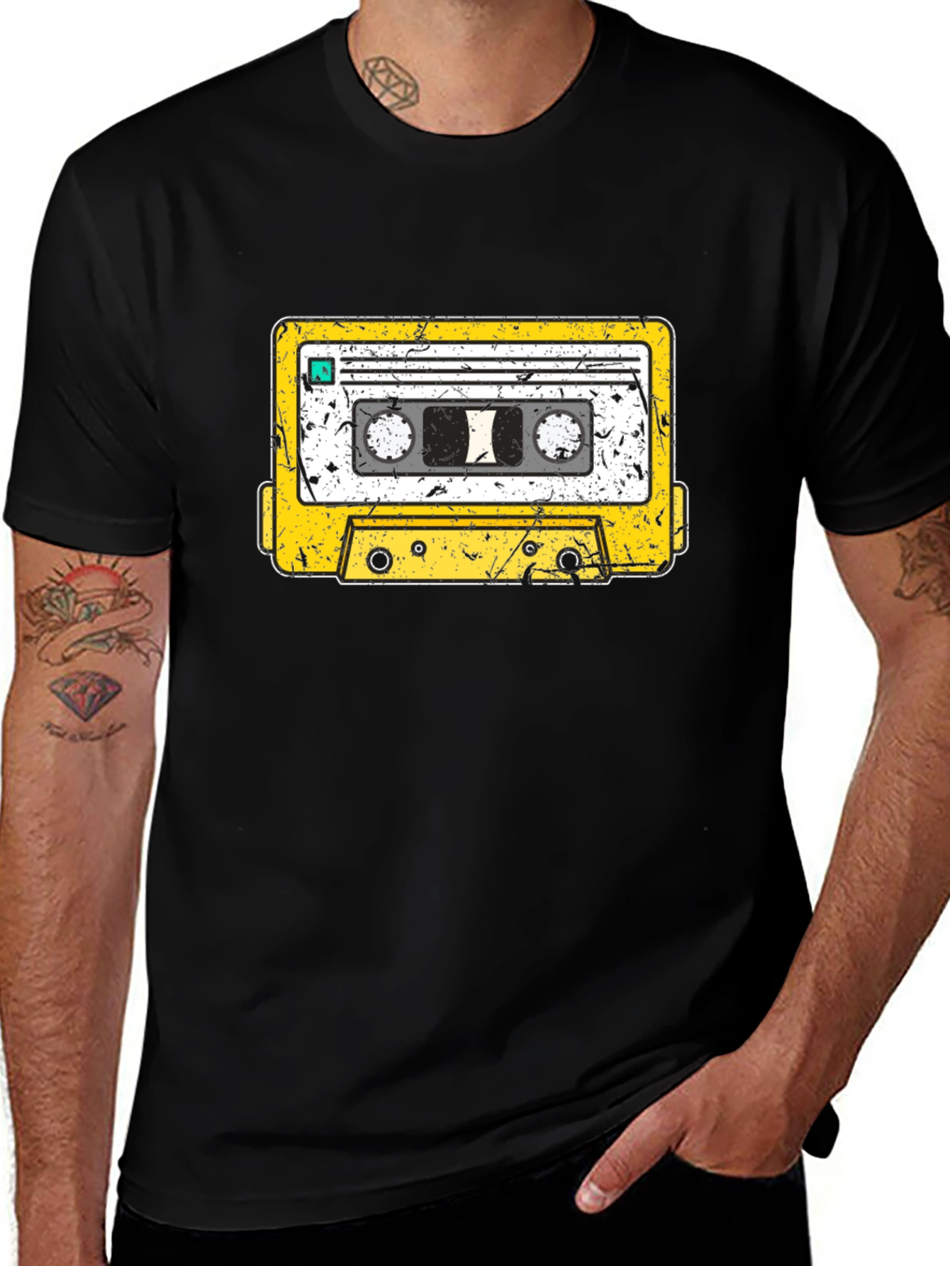 Variant 20 of Retro Cassette Tape Graphic T-Shirt
