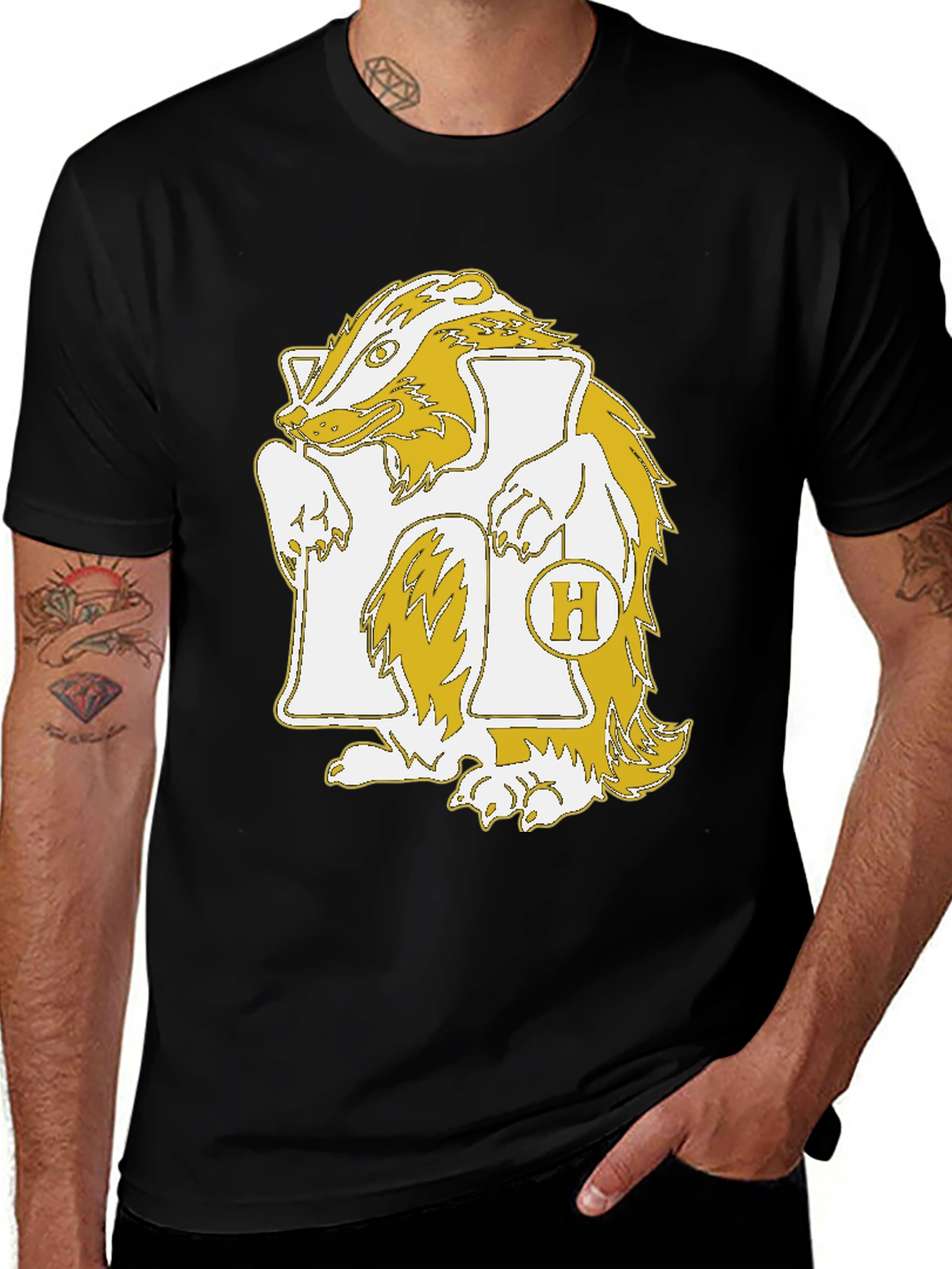 Variant 23 of Hufflepuff Badger Crest T-Shirt